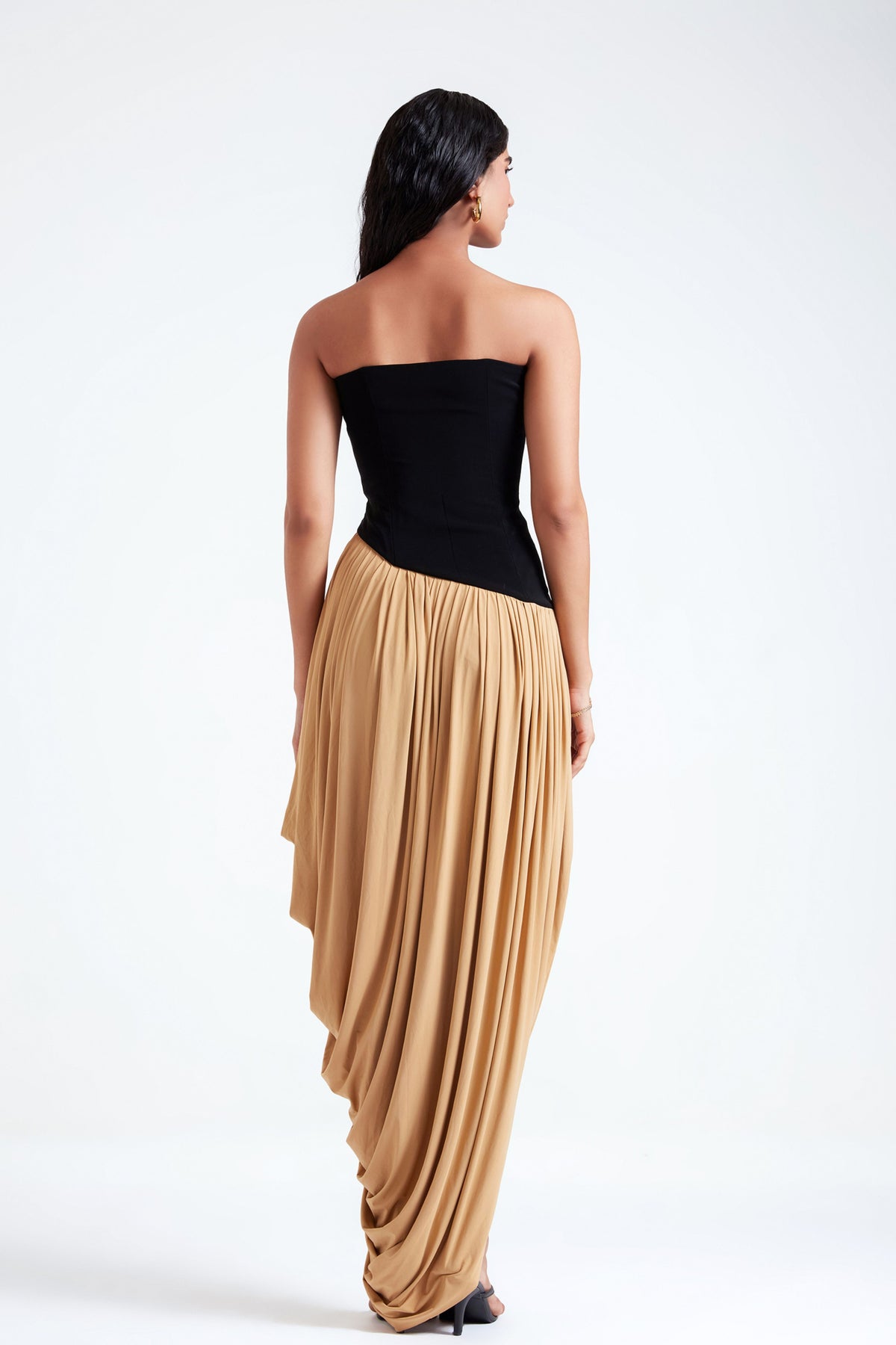 Zosia Black &amp; Beige Gown