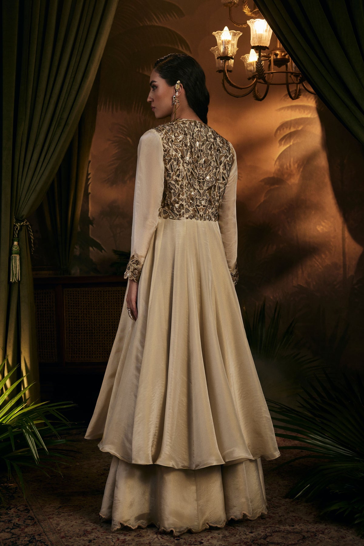 Champagne Sharara Set