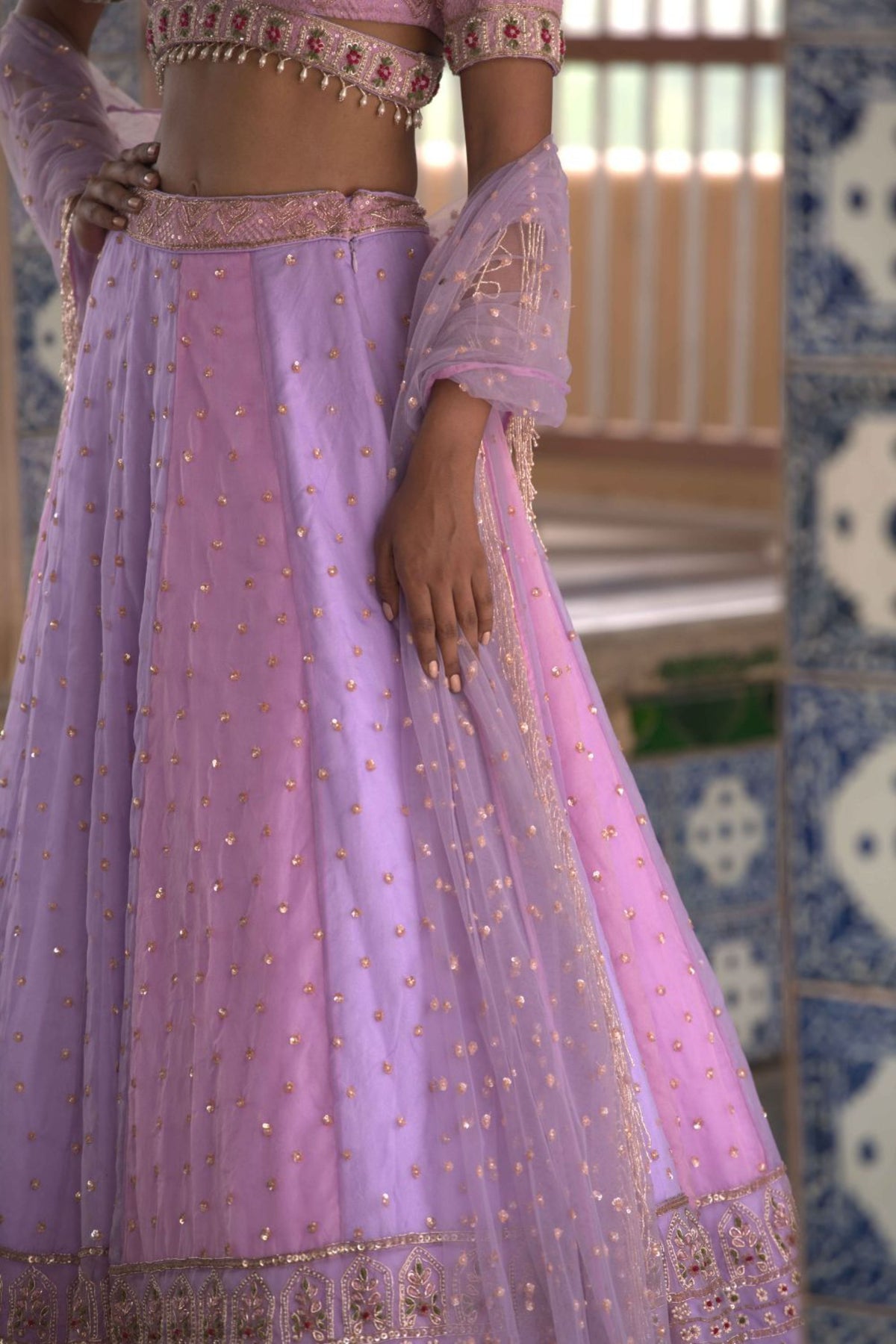 Lilac Lehenga