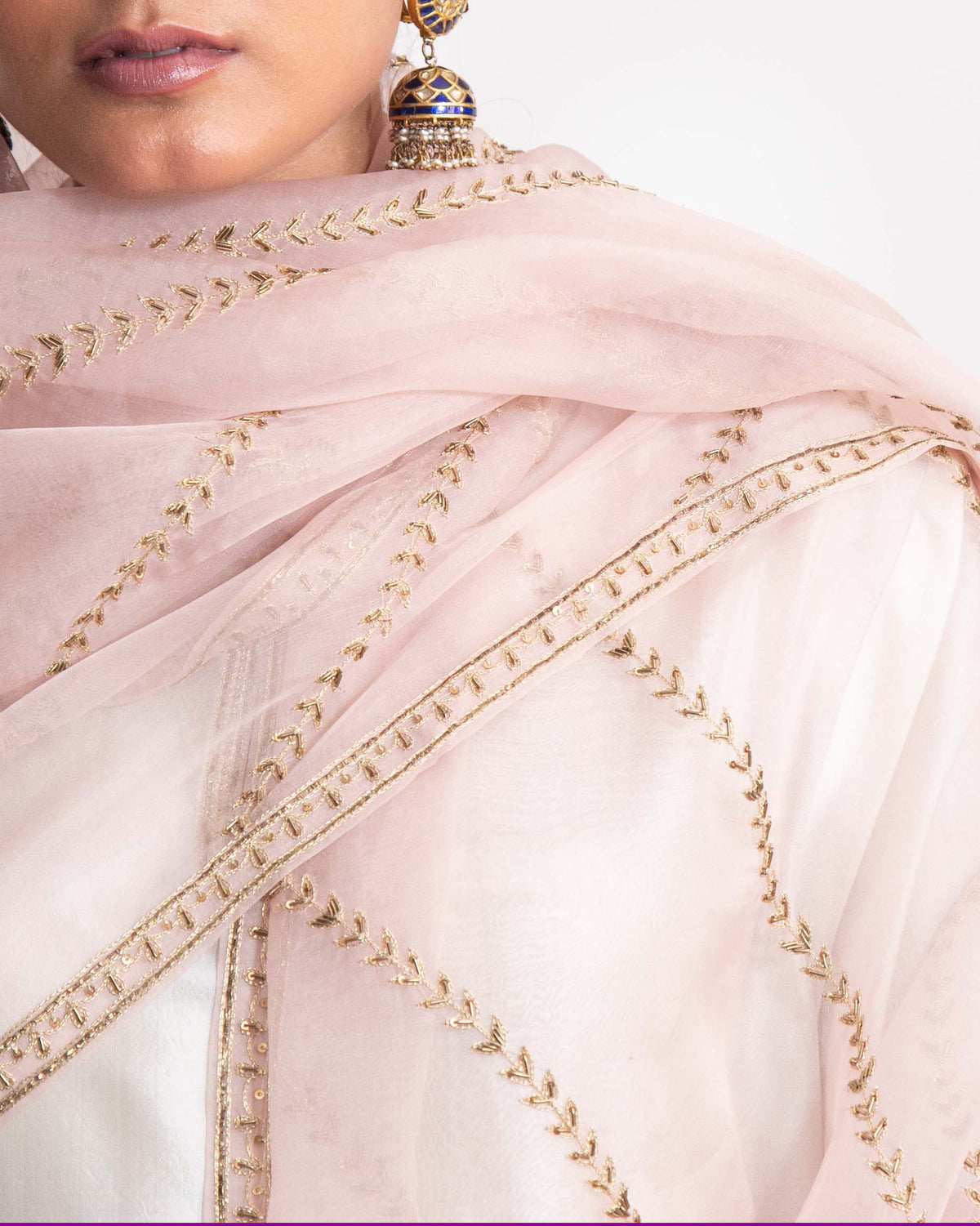 Nude Pink Adya Dupatta