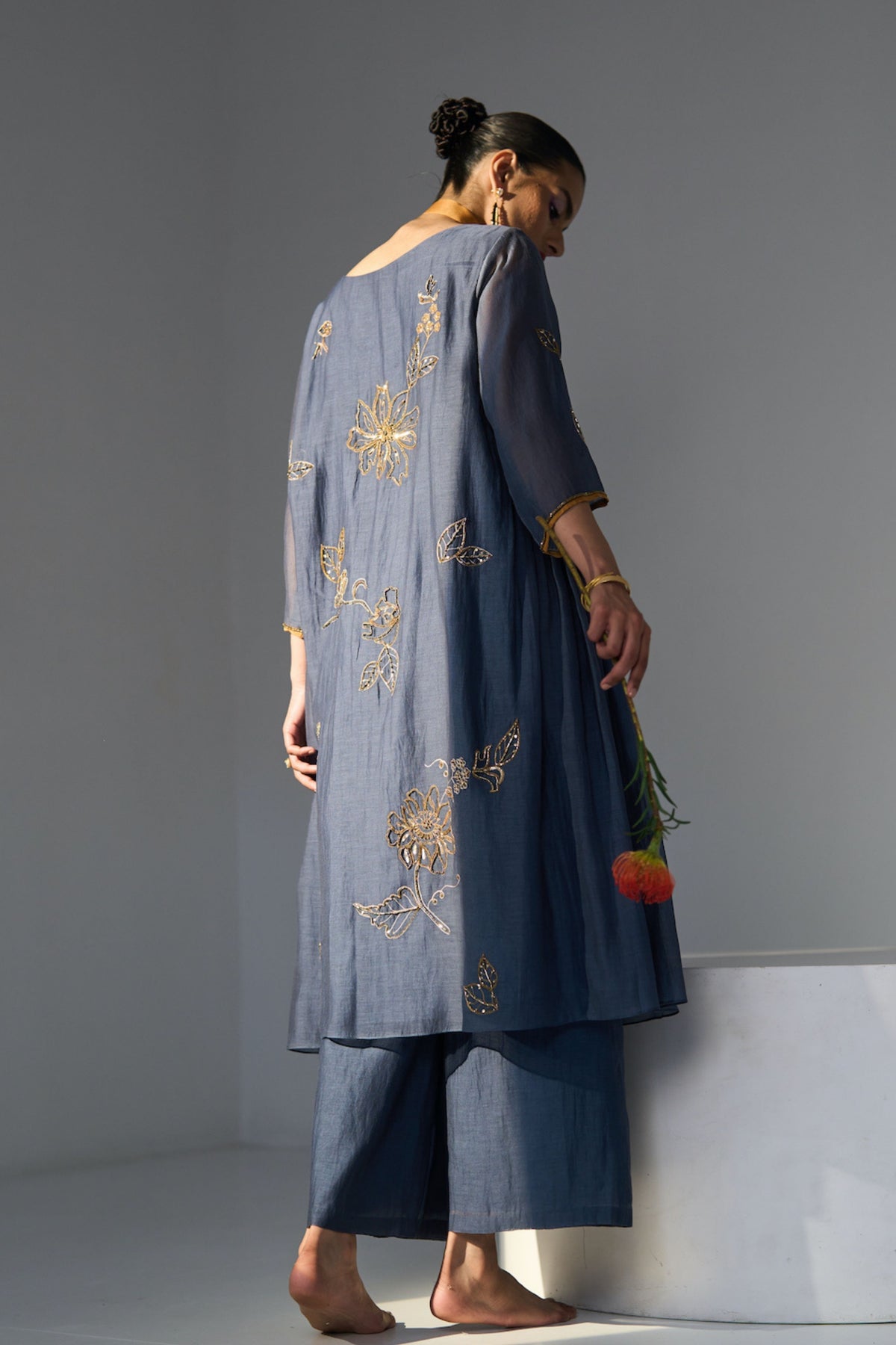 Blue Mansa Kurta