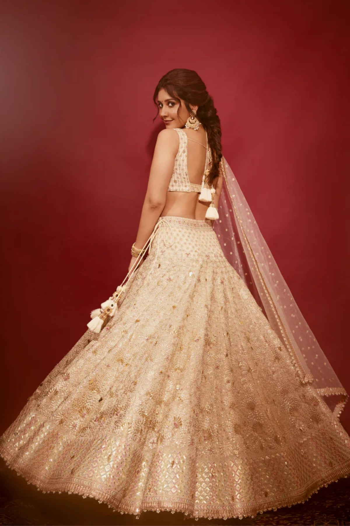 Reina Ivory Lehenga Set