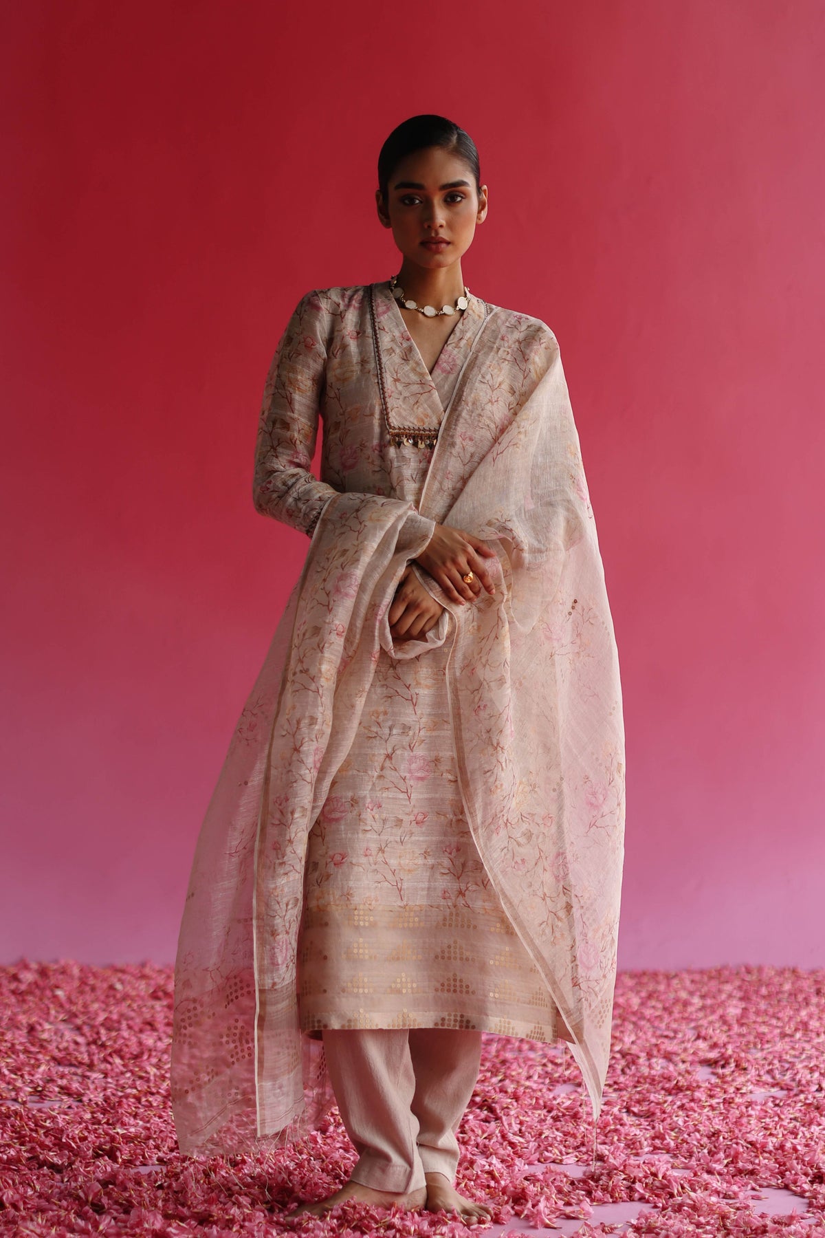 Gulbag Pink Dupatta