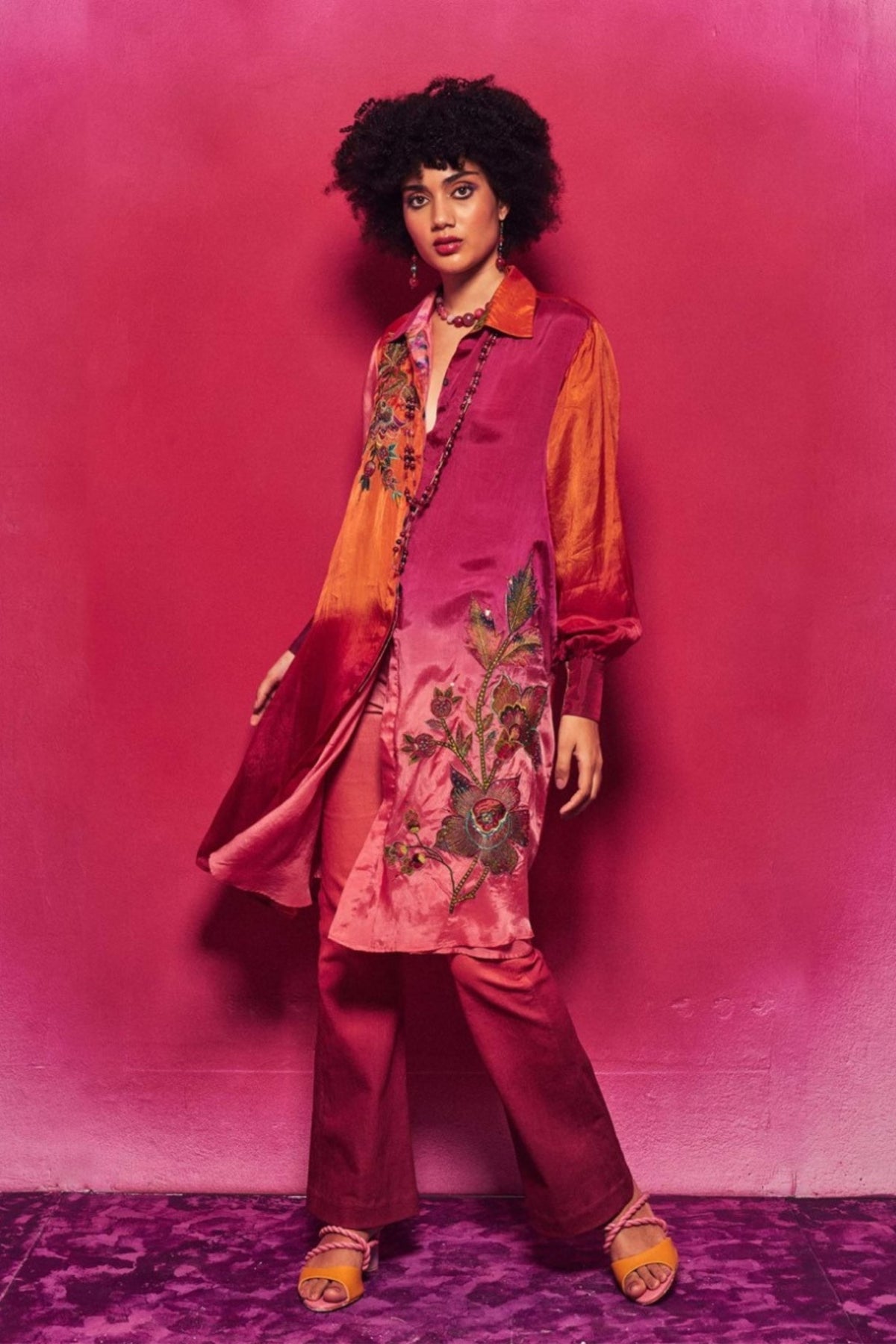 Fuschia Rasika Shirt