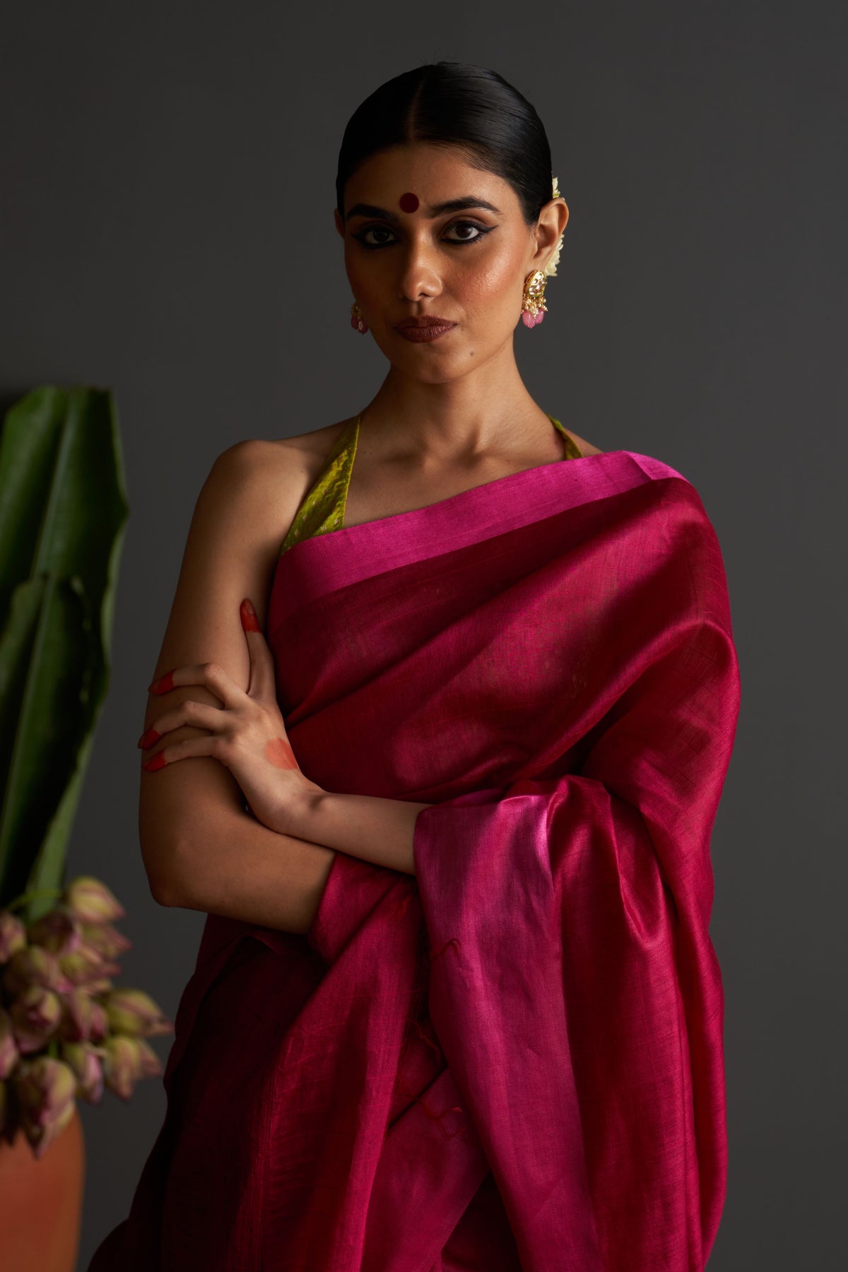 Falguni Magenta Saree