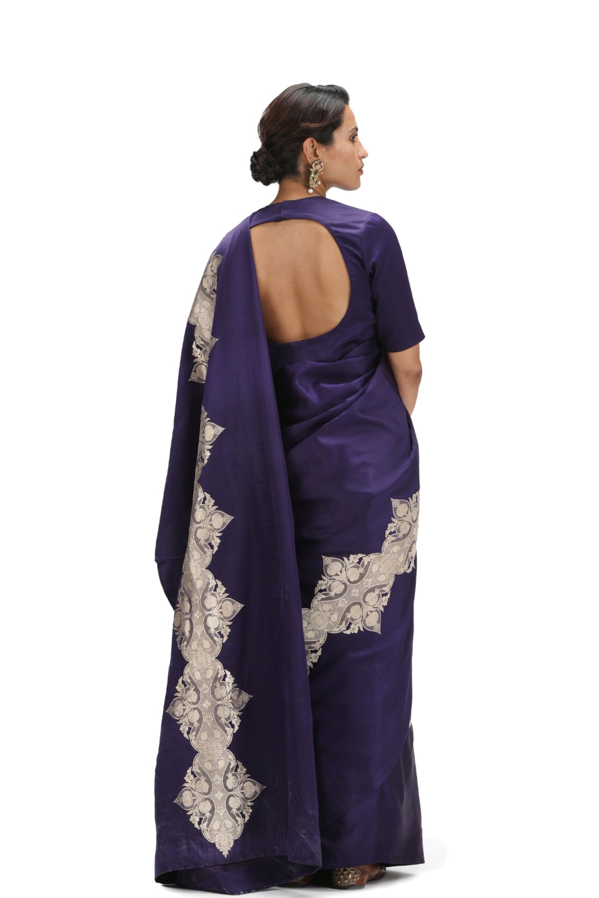 Sreyasi Royal Blue Saree Set