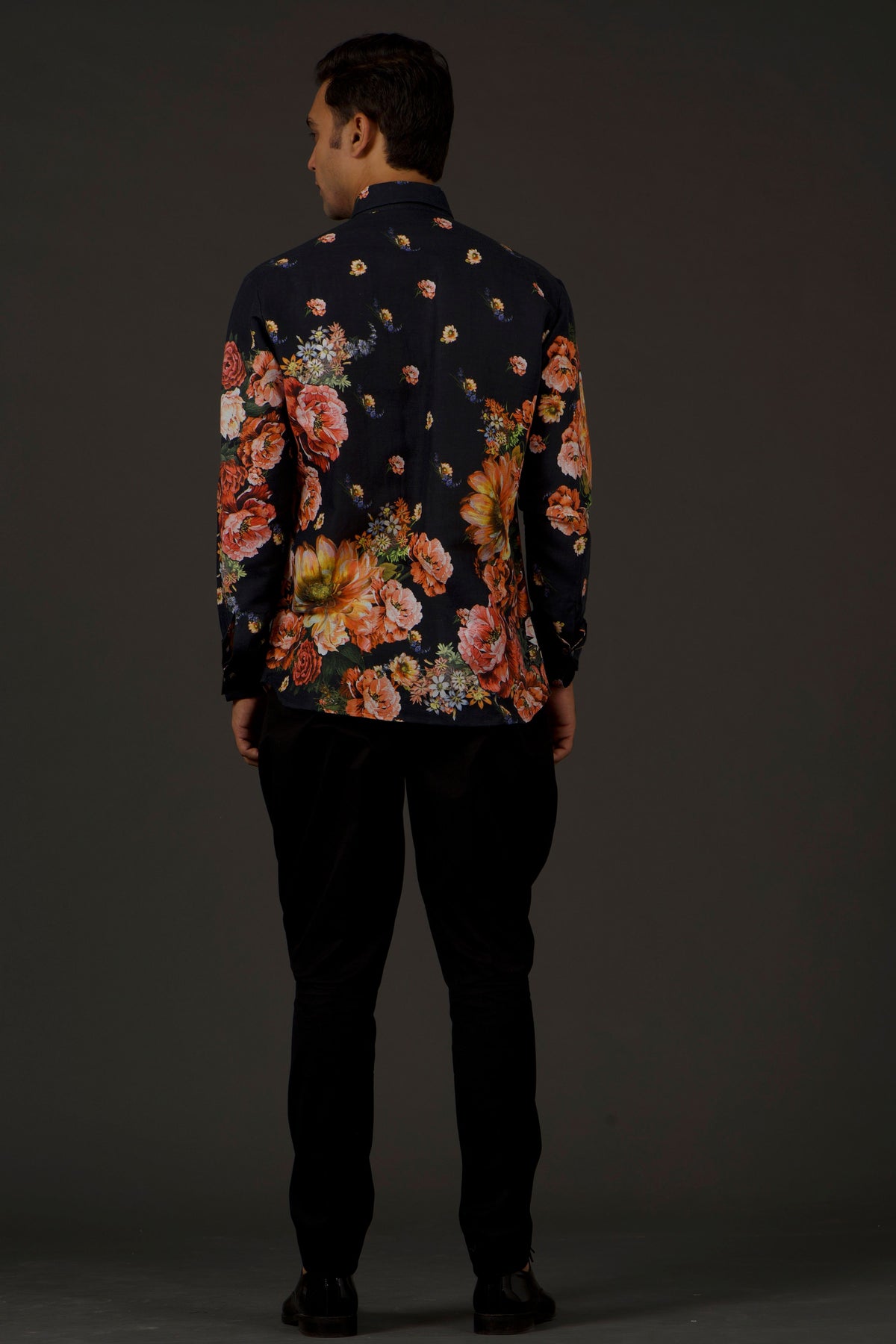 Black Multi Print Shirt