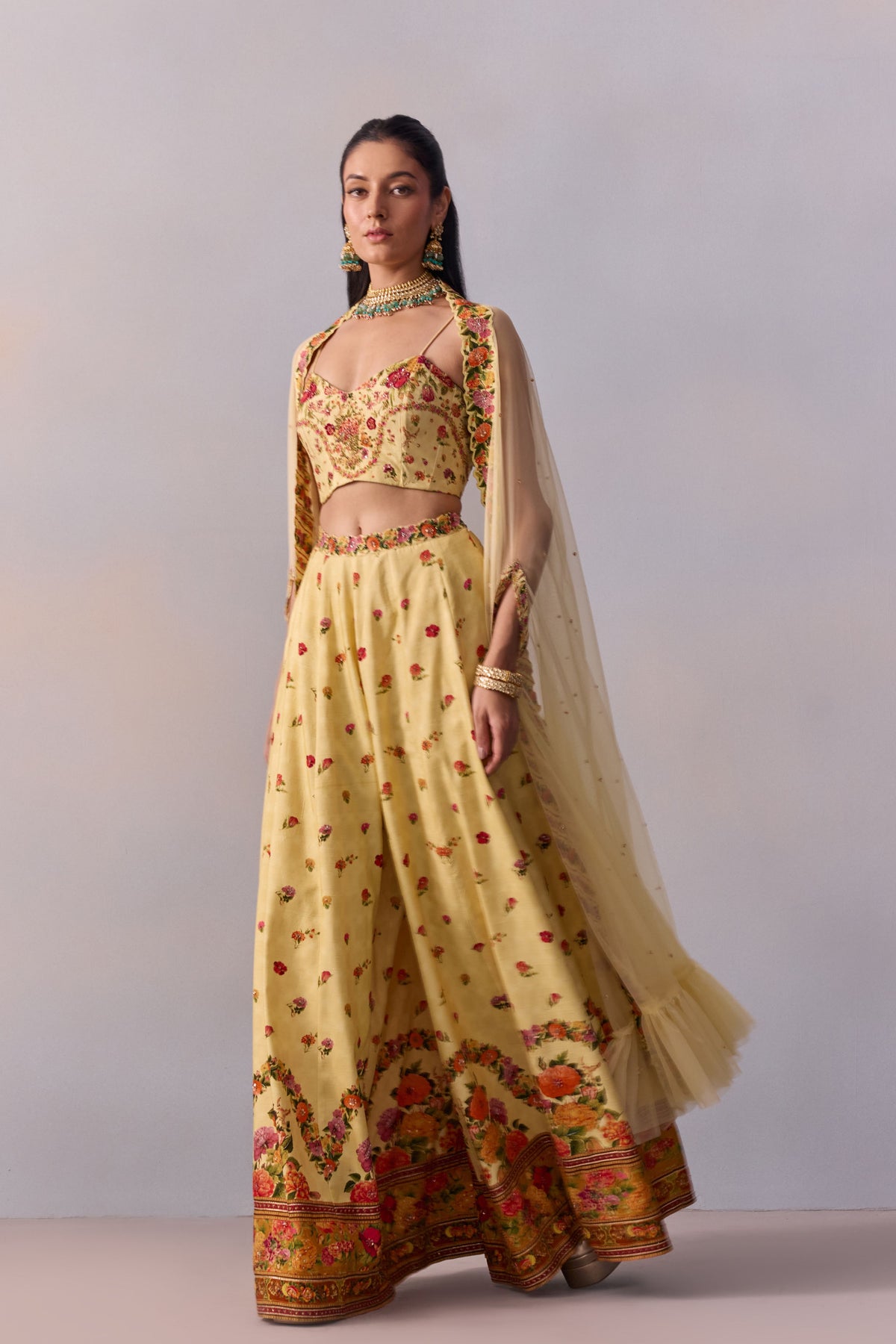 Yellow Meher Sharara Set