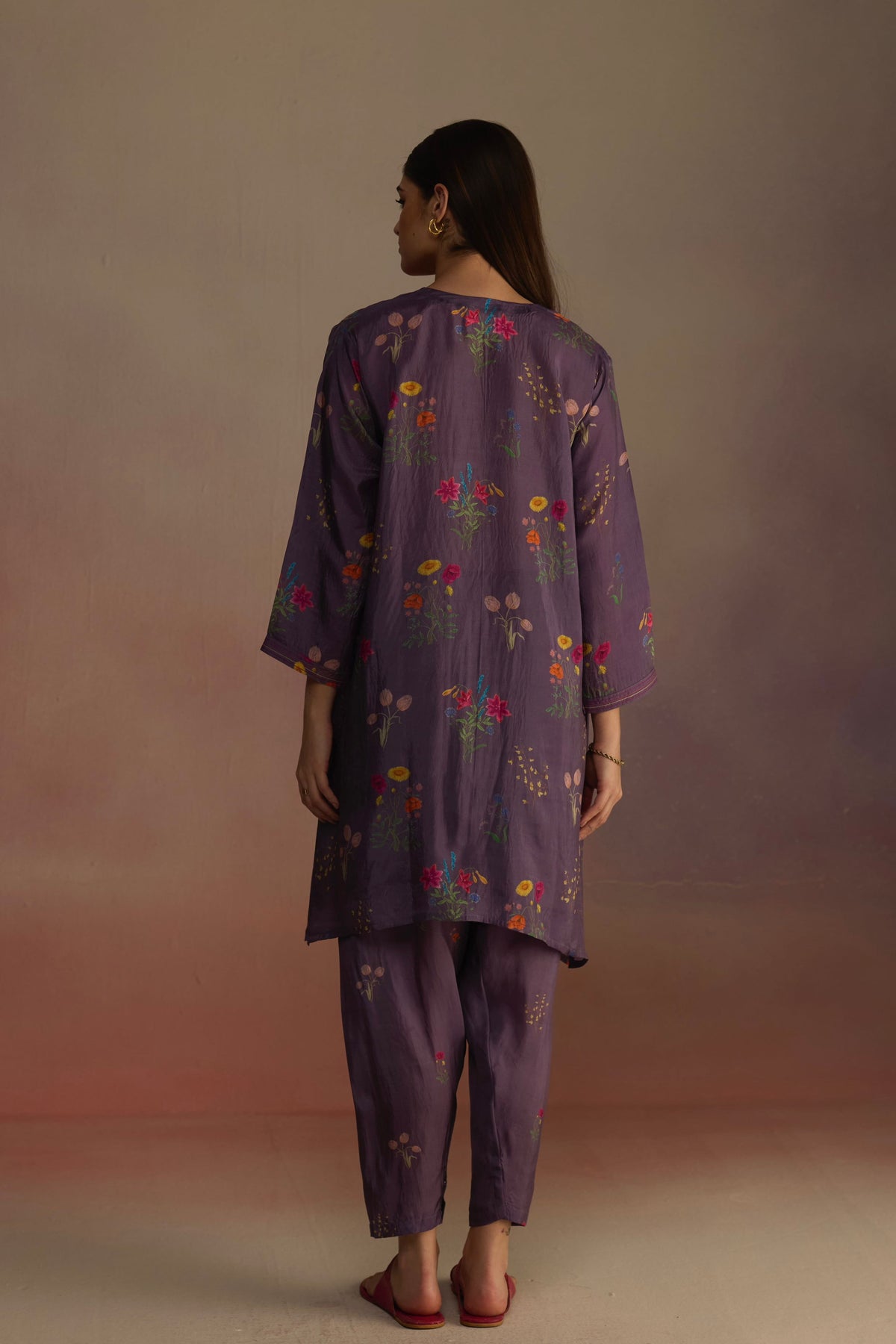 Zaira Short Purple Kurta