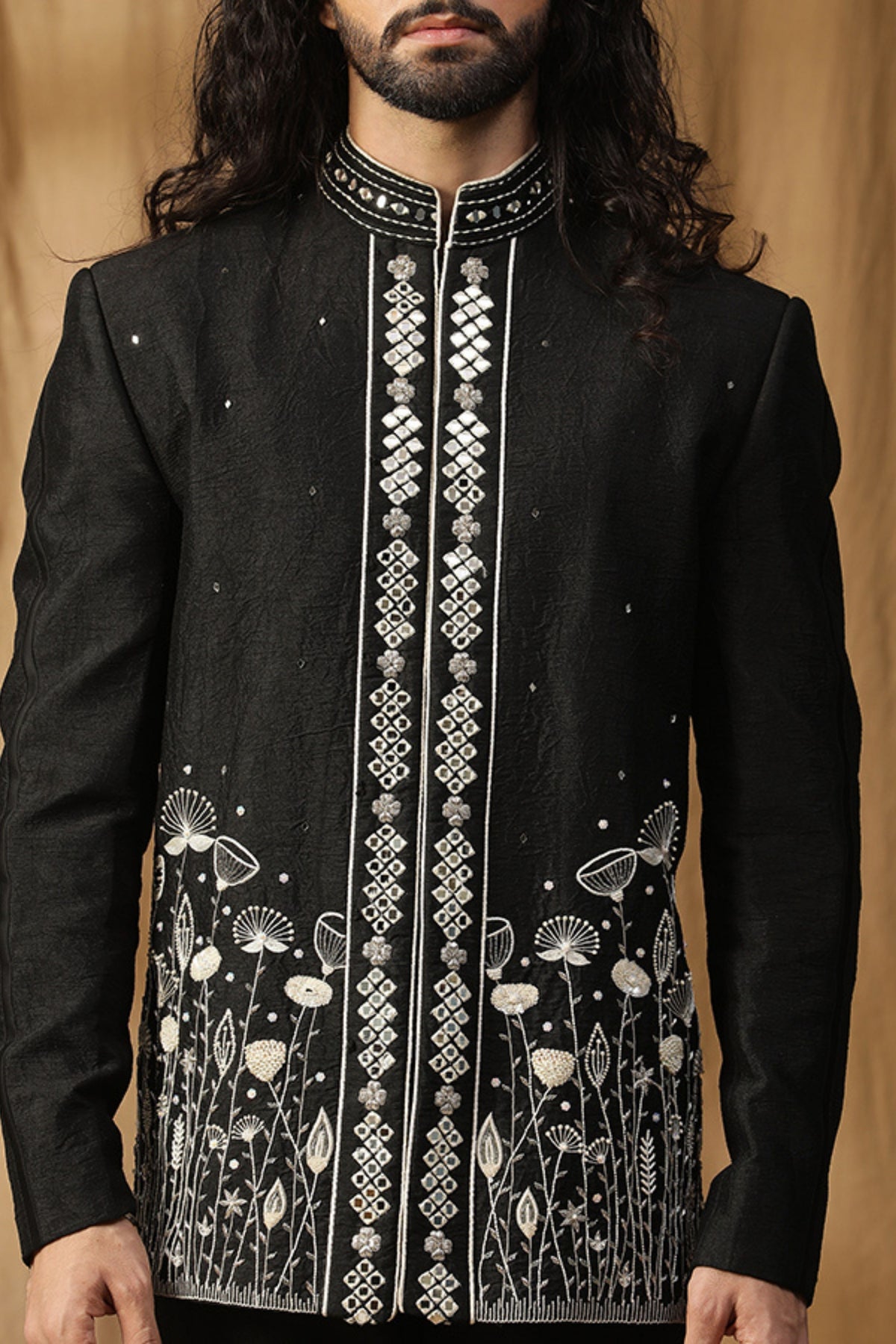 Black Baagh Embroidered Bandhgala