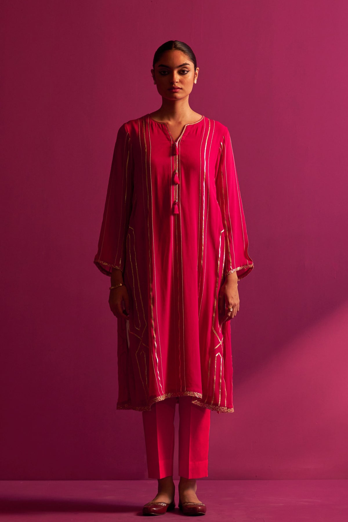 Fuchsia Mahira Kurta Set