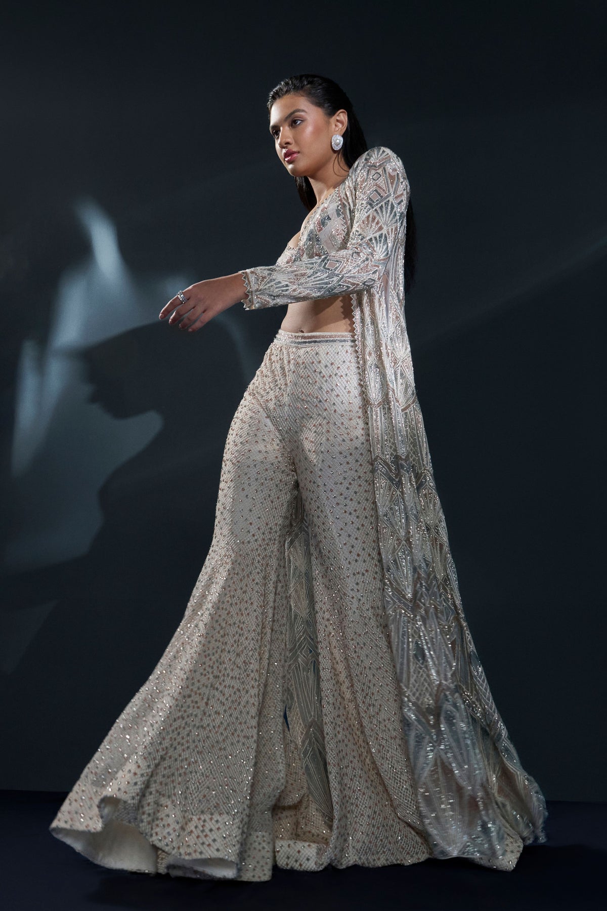 Althea Ivory Sharara Set