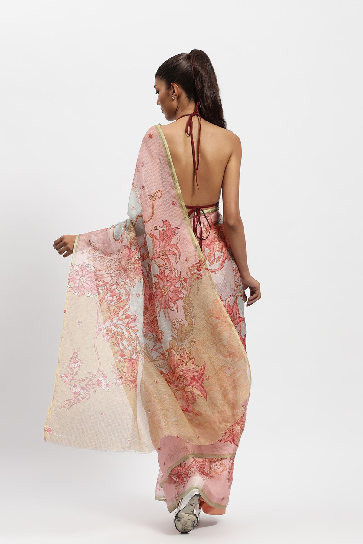 Athena&#39;s Anthem Printed Saree