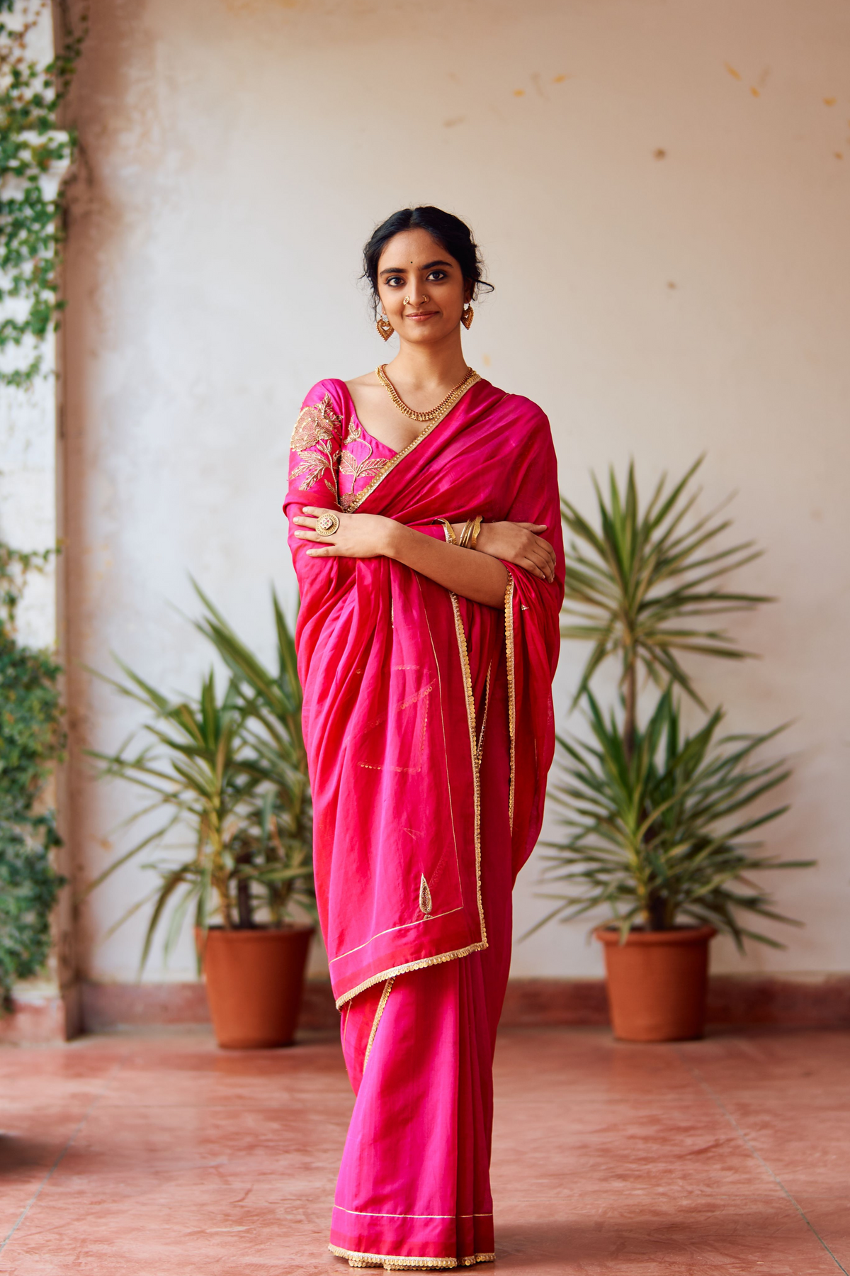 Zariphool Rani Saree &amp; Blouse