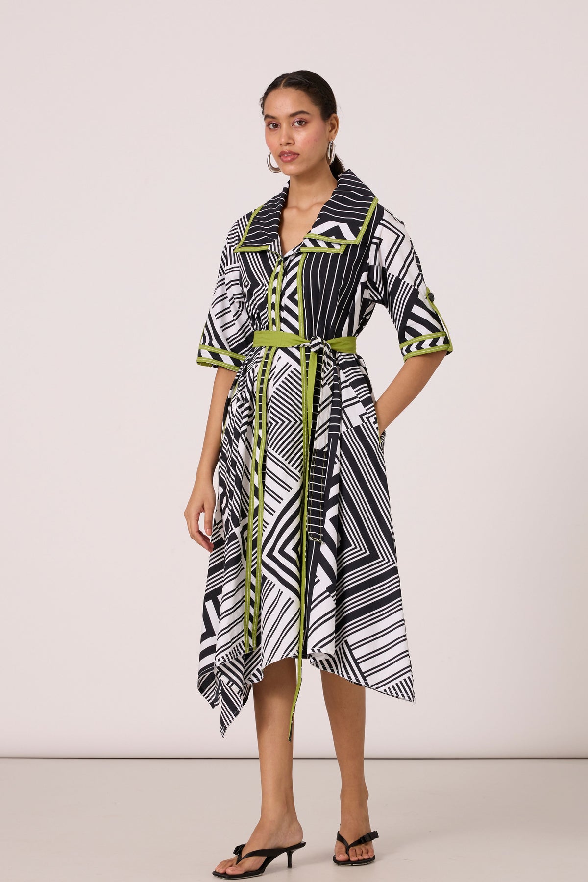 Juniper Asymmetric Printed Dress