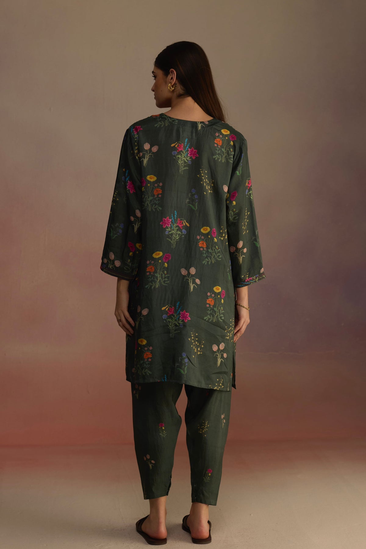 Zaira Short Green Kurta