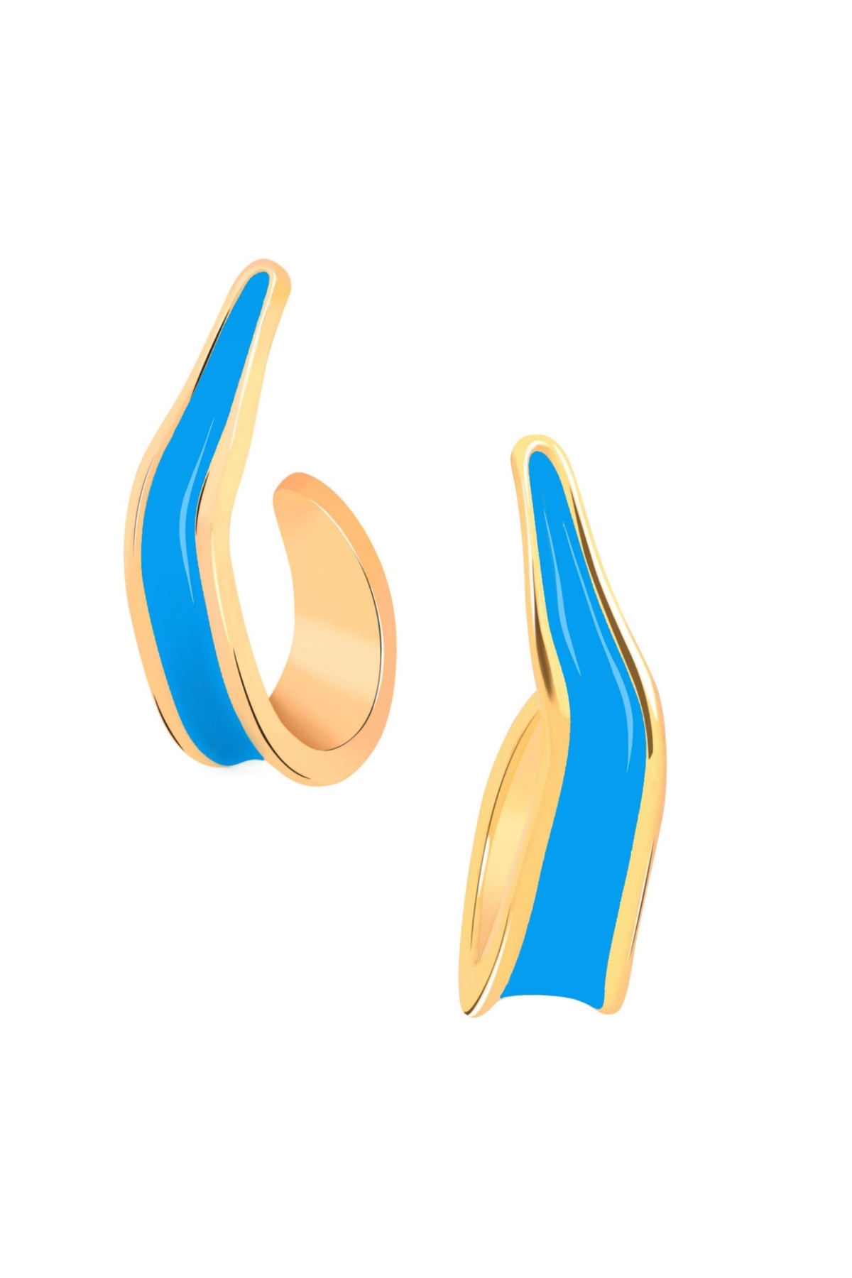 Andaman Blue Hoops Earrings