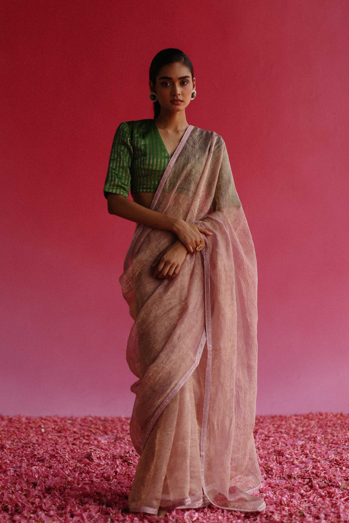 Sharad Early Autumn Pink Saree