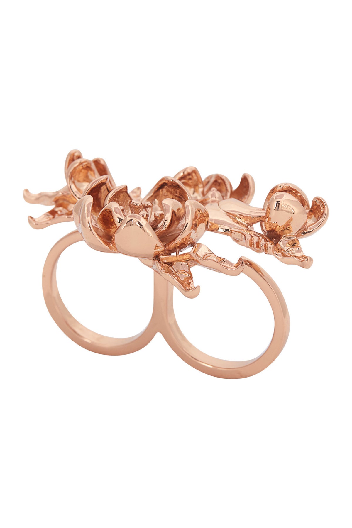 Rose gold genesis ring