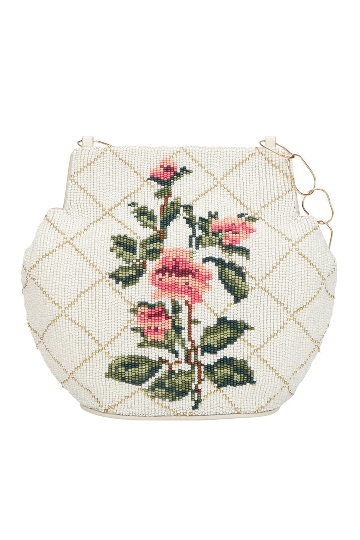 Dandelion beaded potli bag