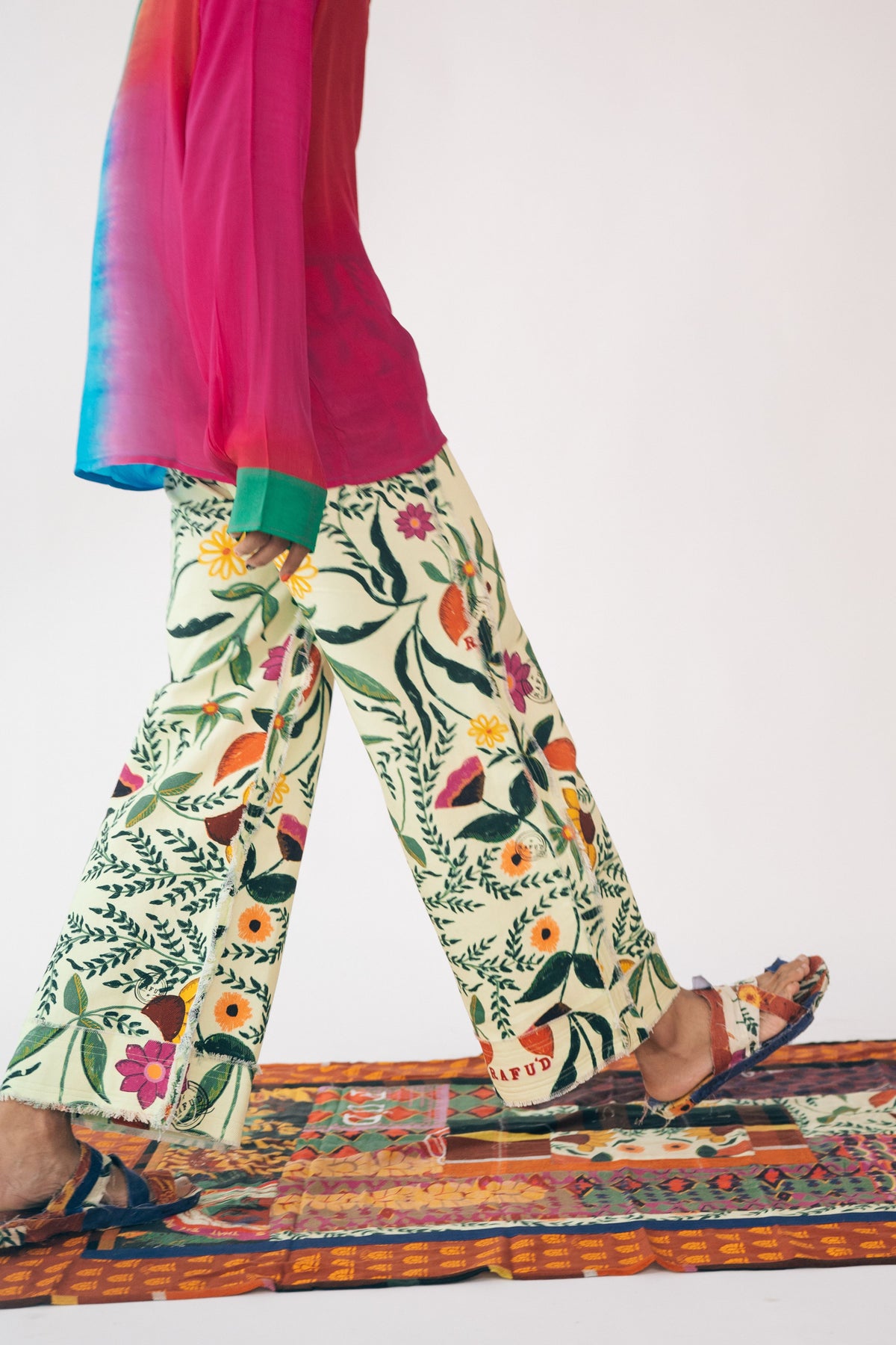 Guldasta Multi-colored Trousers