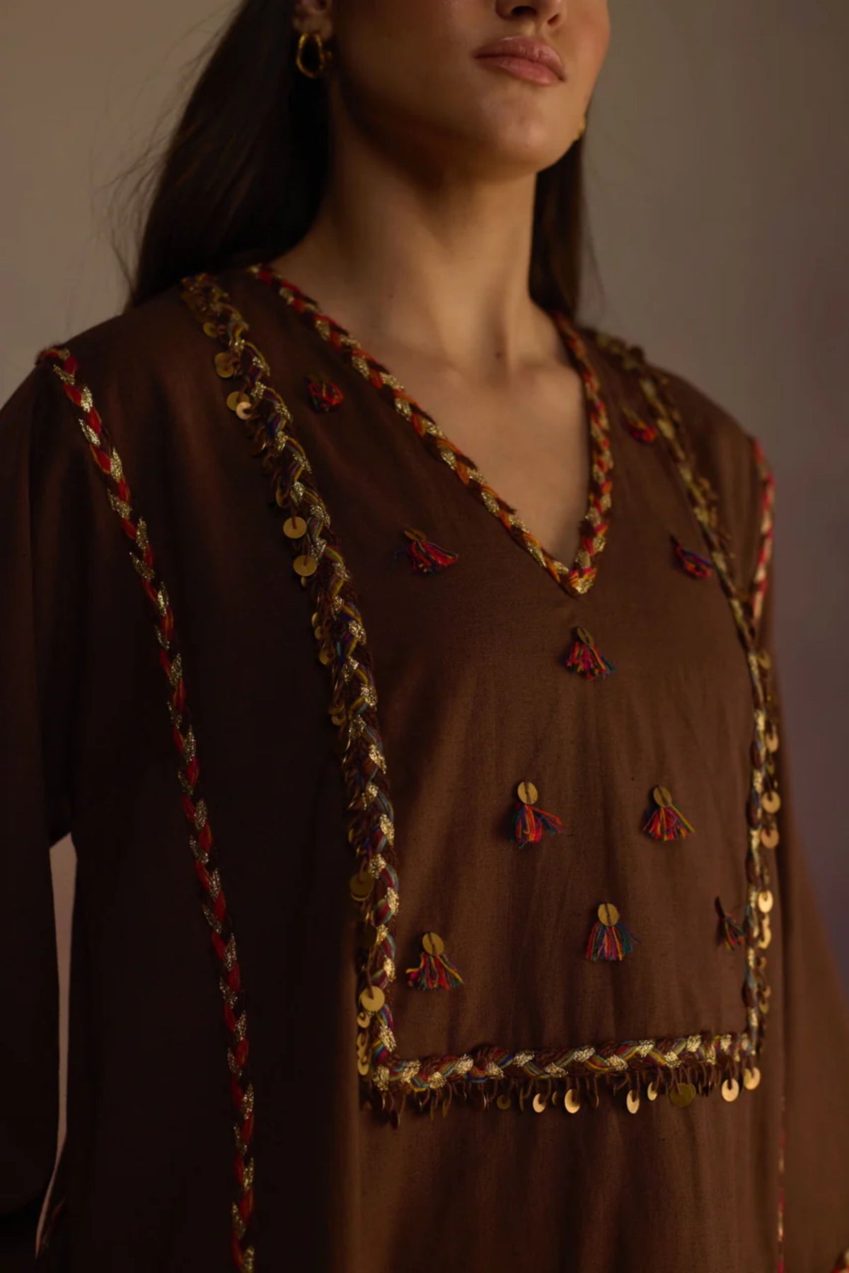 Amber Brown Kurta