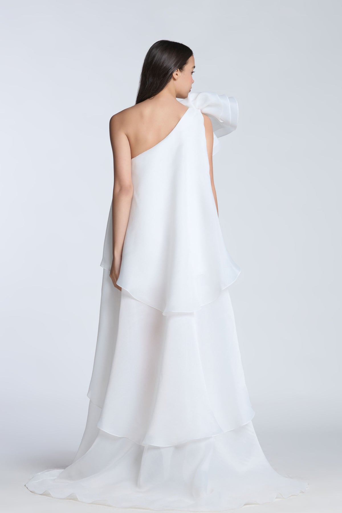 Ivory One Shoulder Dress