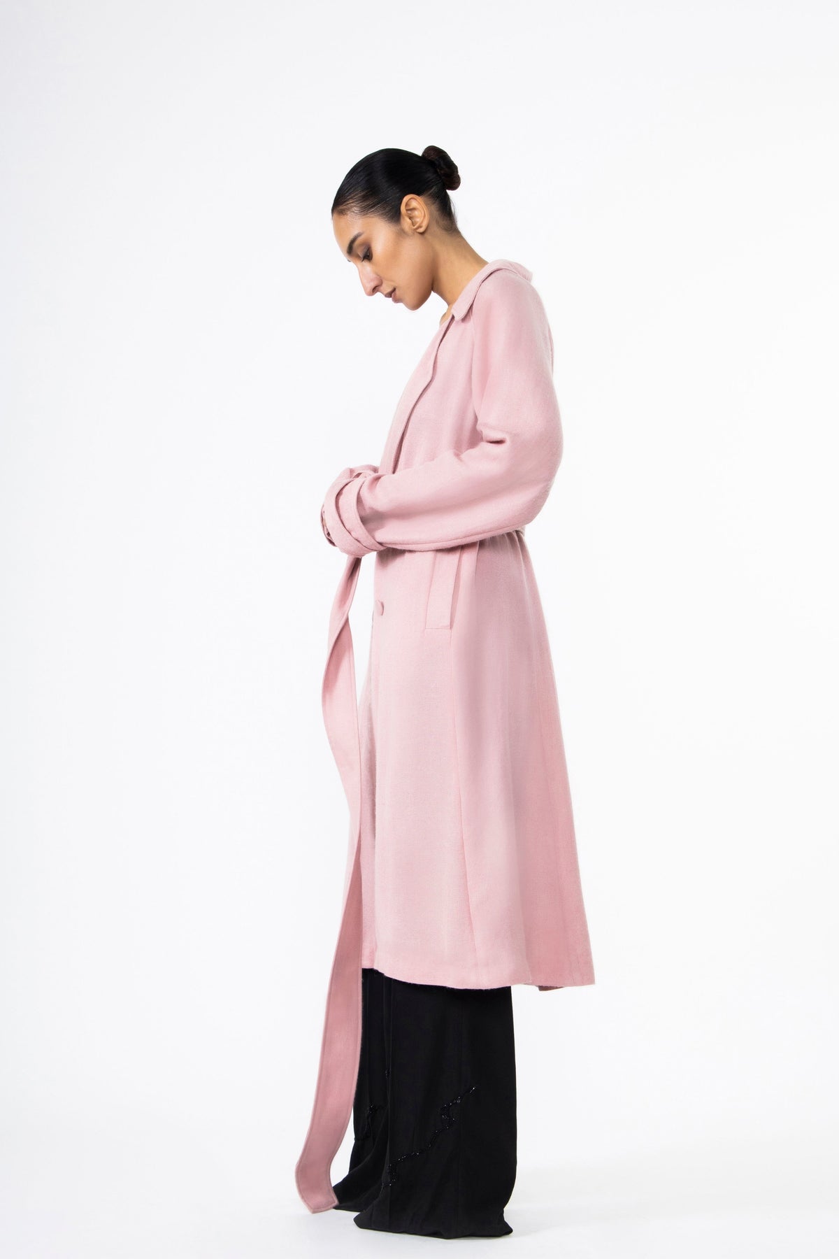 Barely Pink Trench Coat