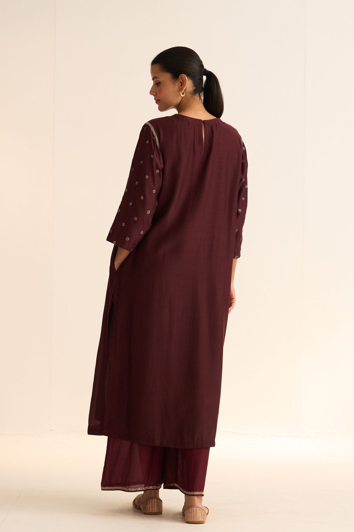 Kavish Deep Wine Kurta