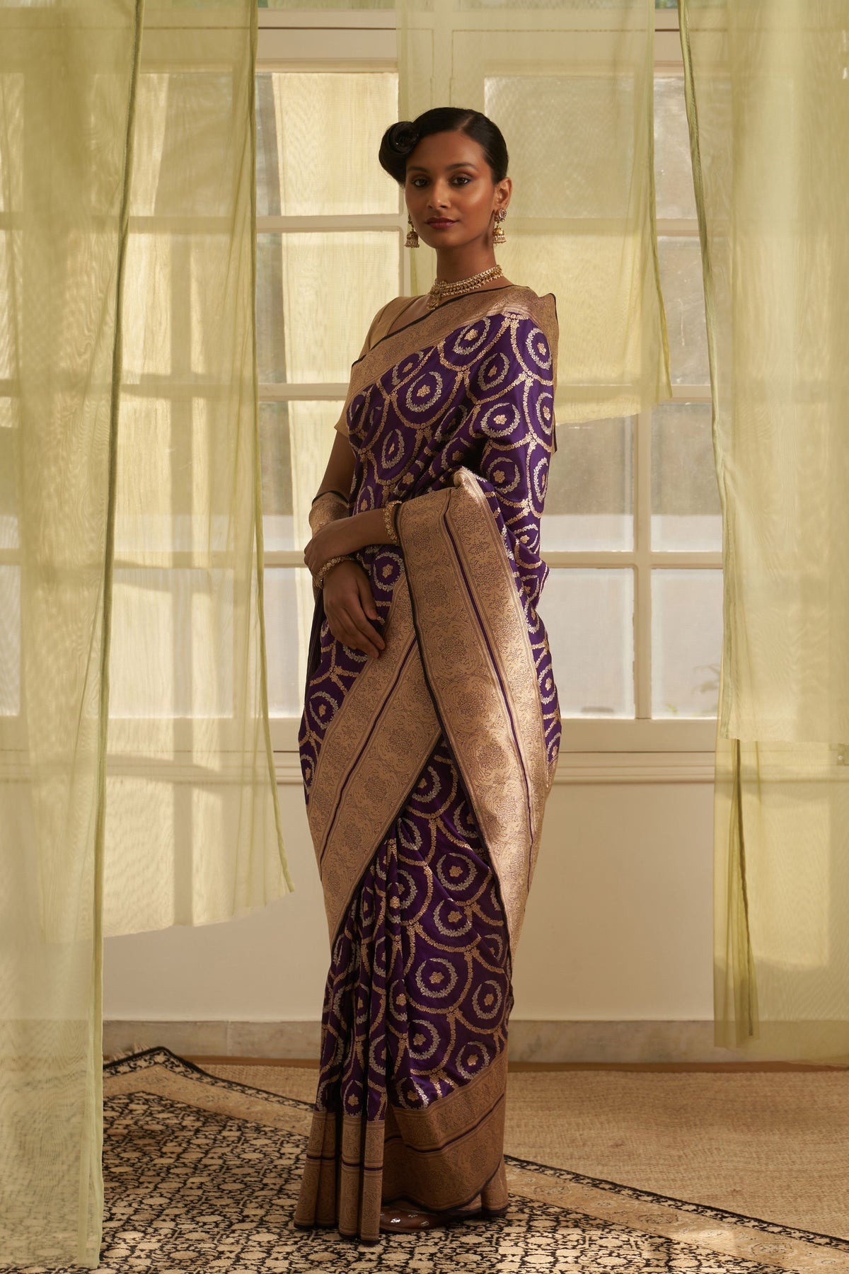 Asmee Purple Saree