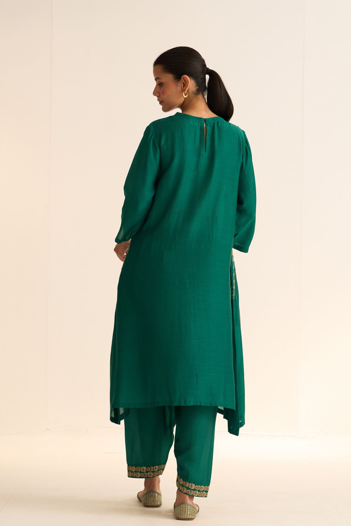 Mysa Deep Green Kurta