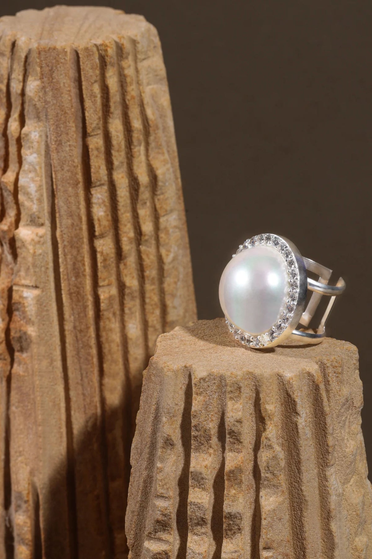 White Elan Ring