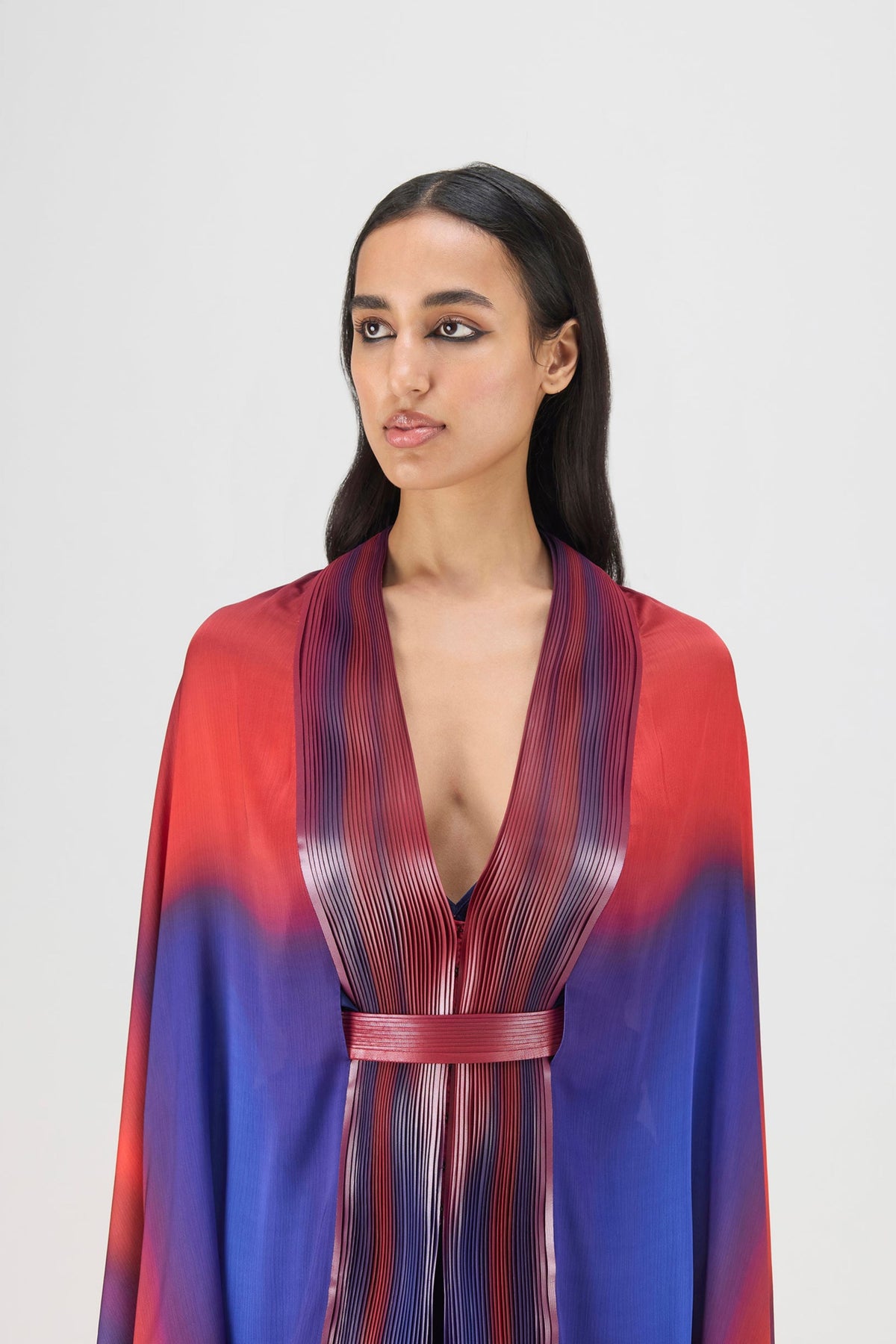 Metallic Red Watercolour Cape