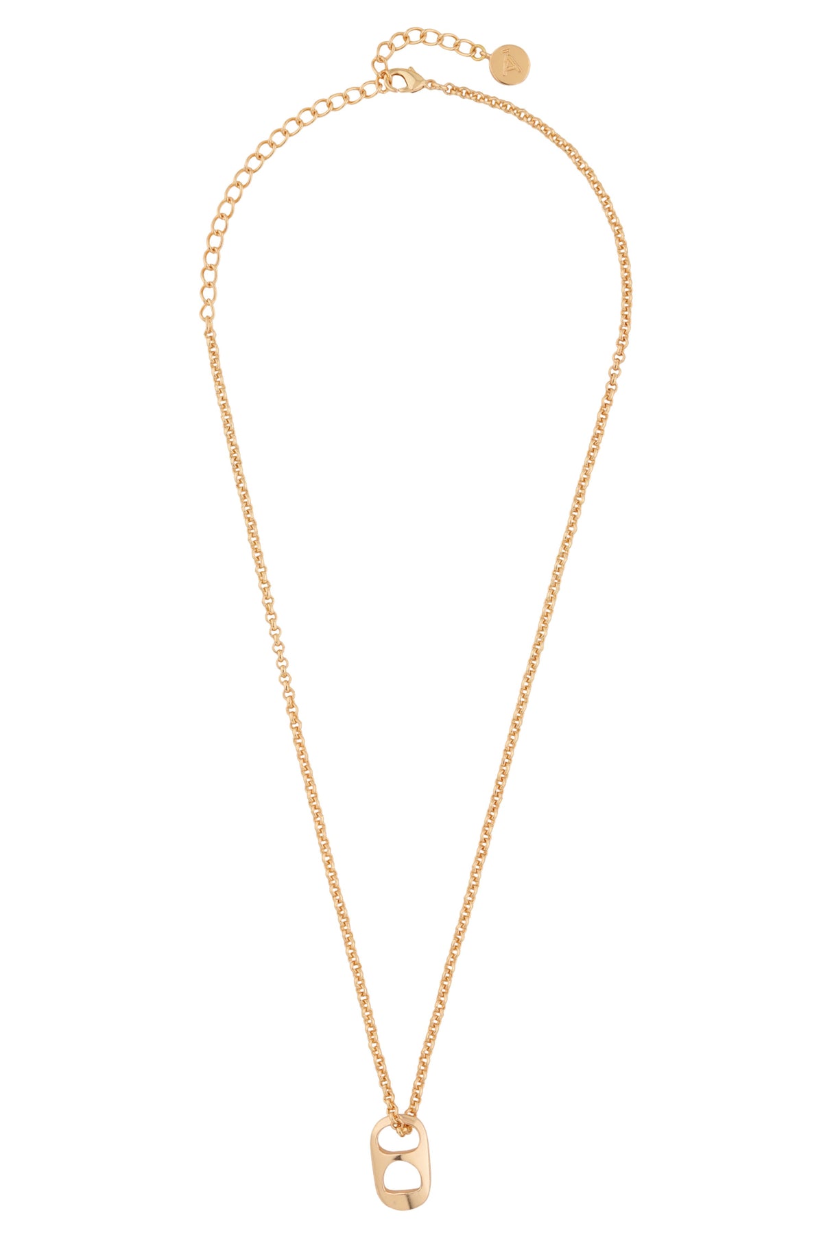 Golden Petite Can Pendant Necklace