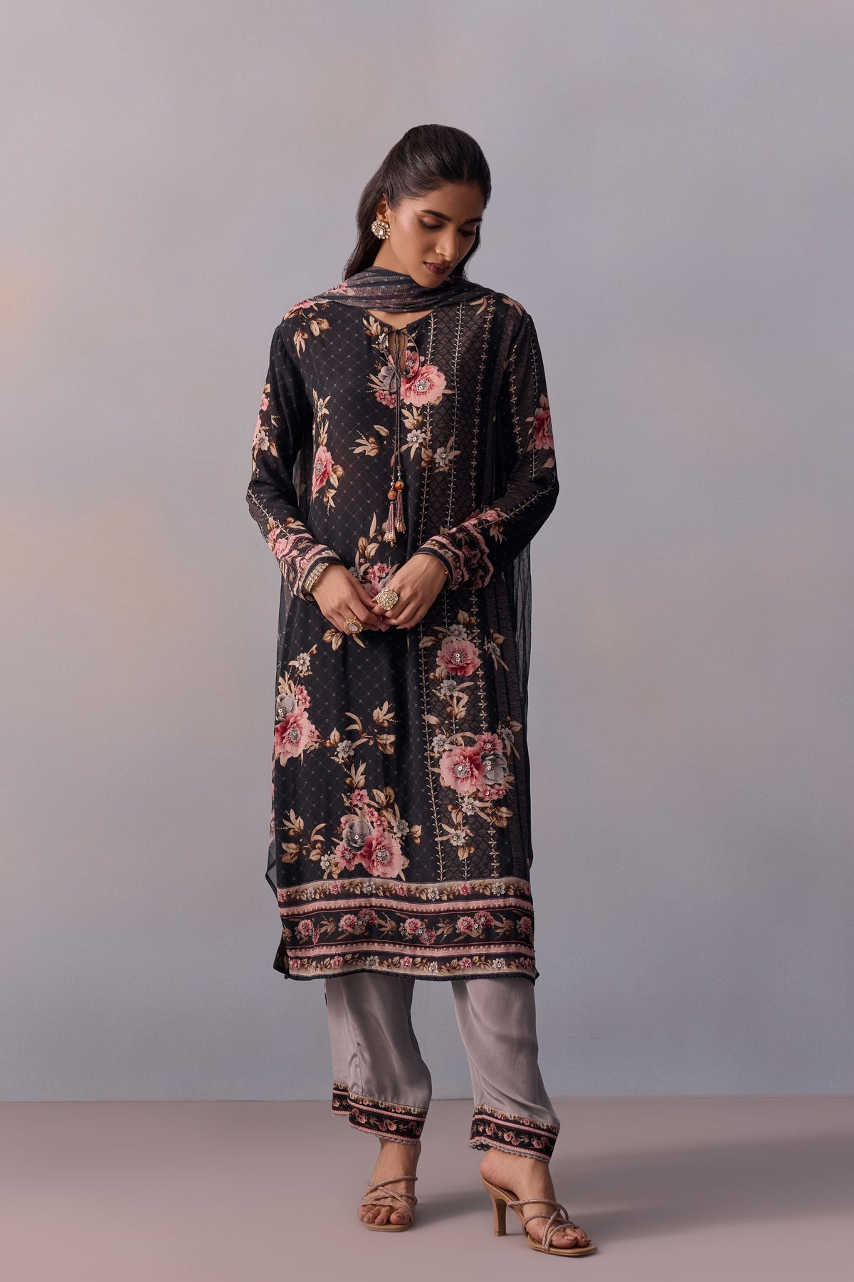 Black Sarah Kurta Set