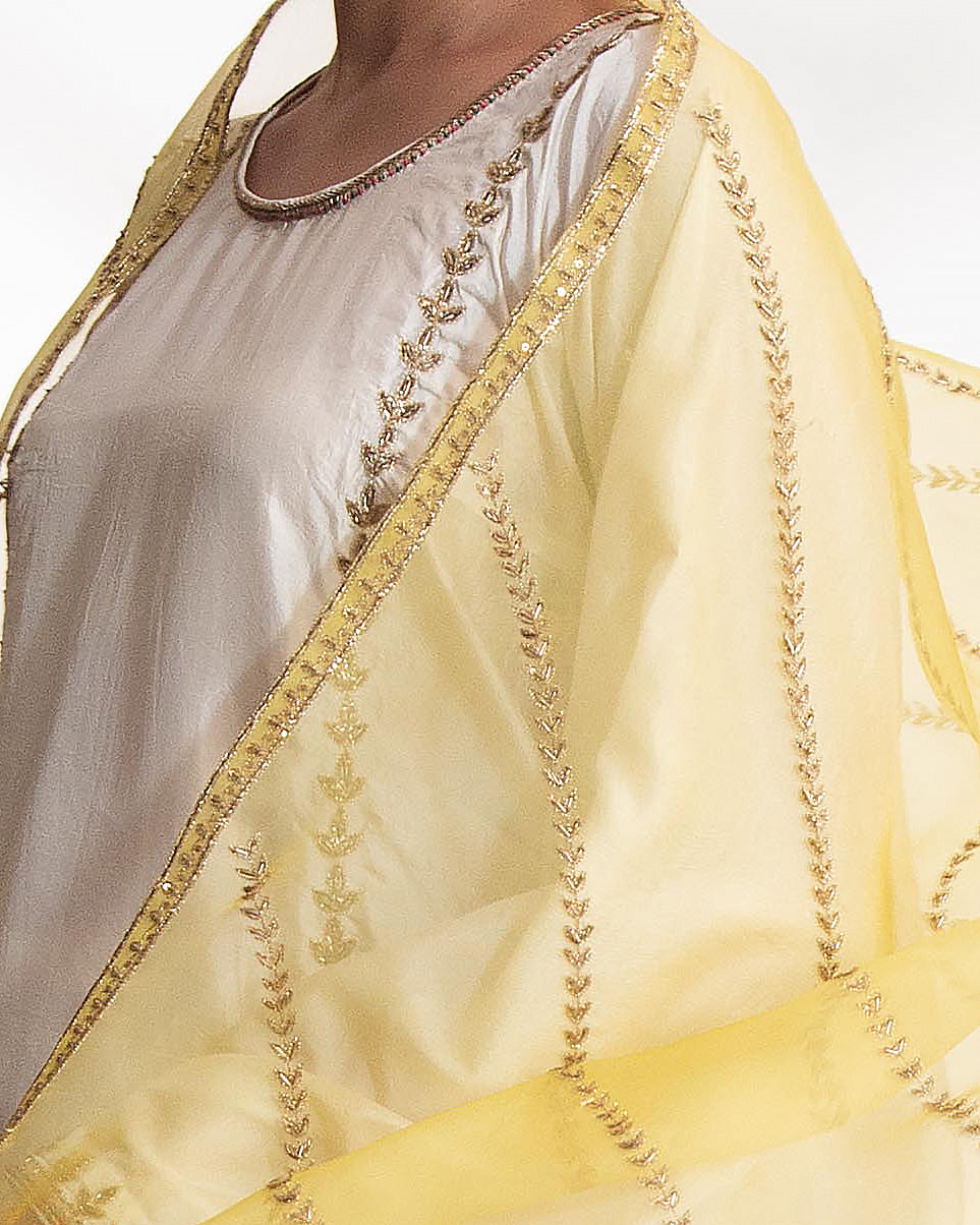 Yellow Drisana Dupatta