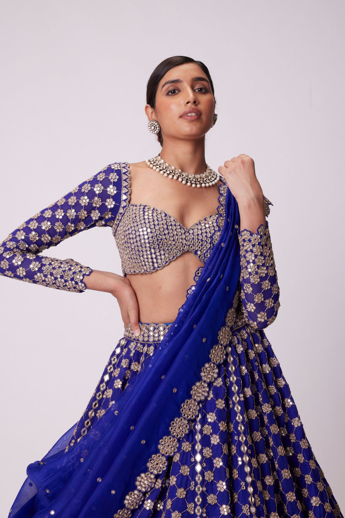 Persian Blue Lehenga