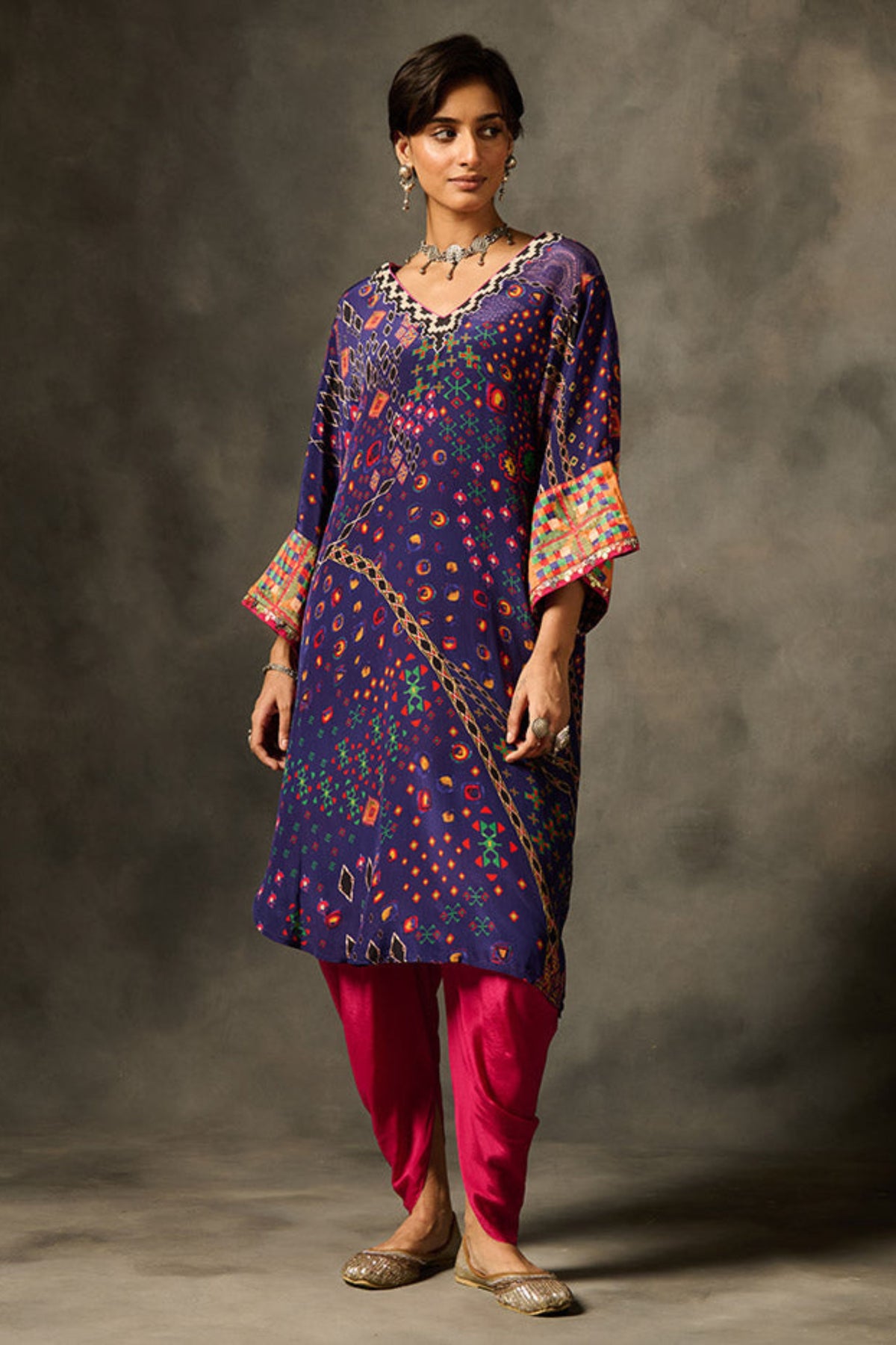 Purple Rumi Kaftan Set