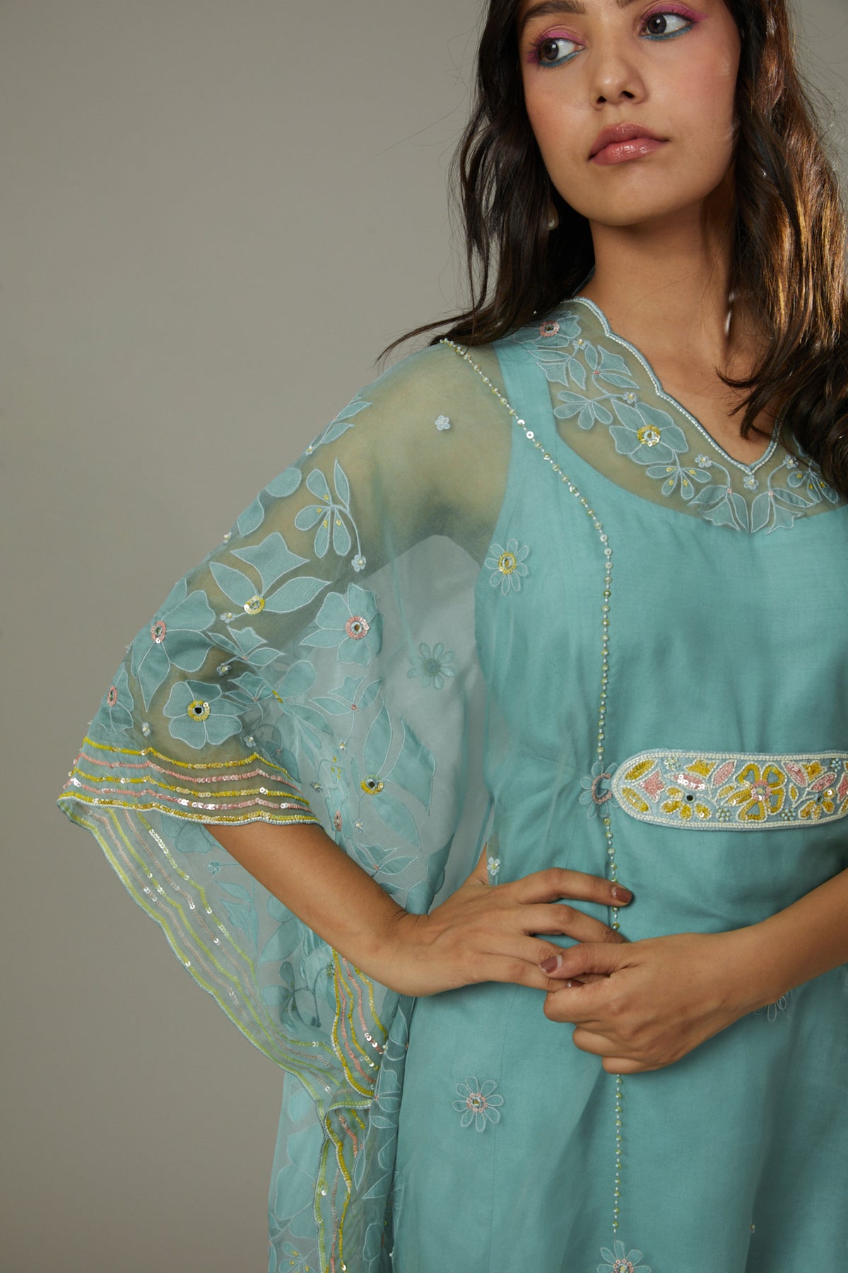 Peppermint Kaftan Set