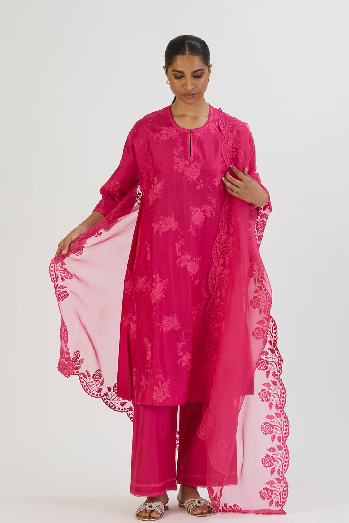 Fuschia Pink Udita Dupatta