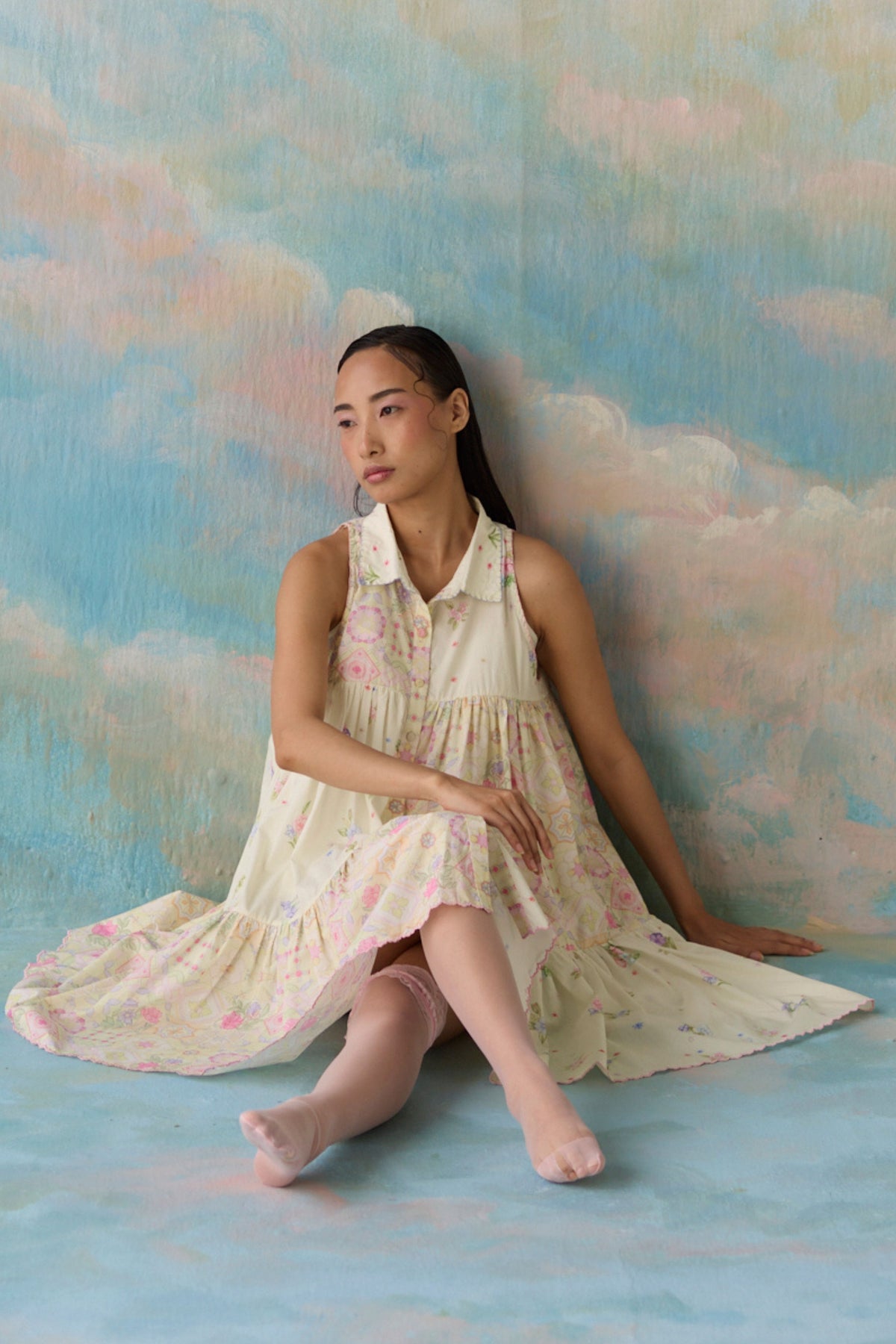 Cloud Floral Dress