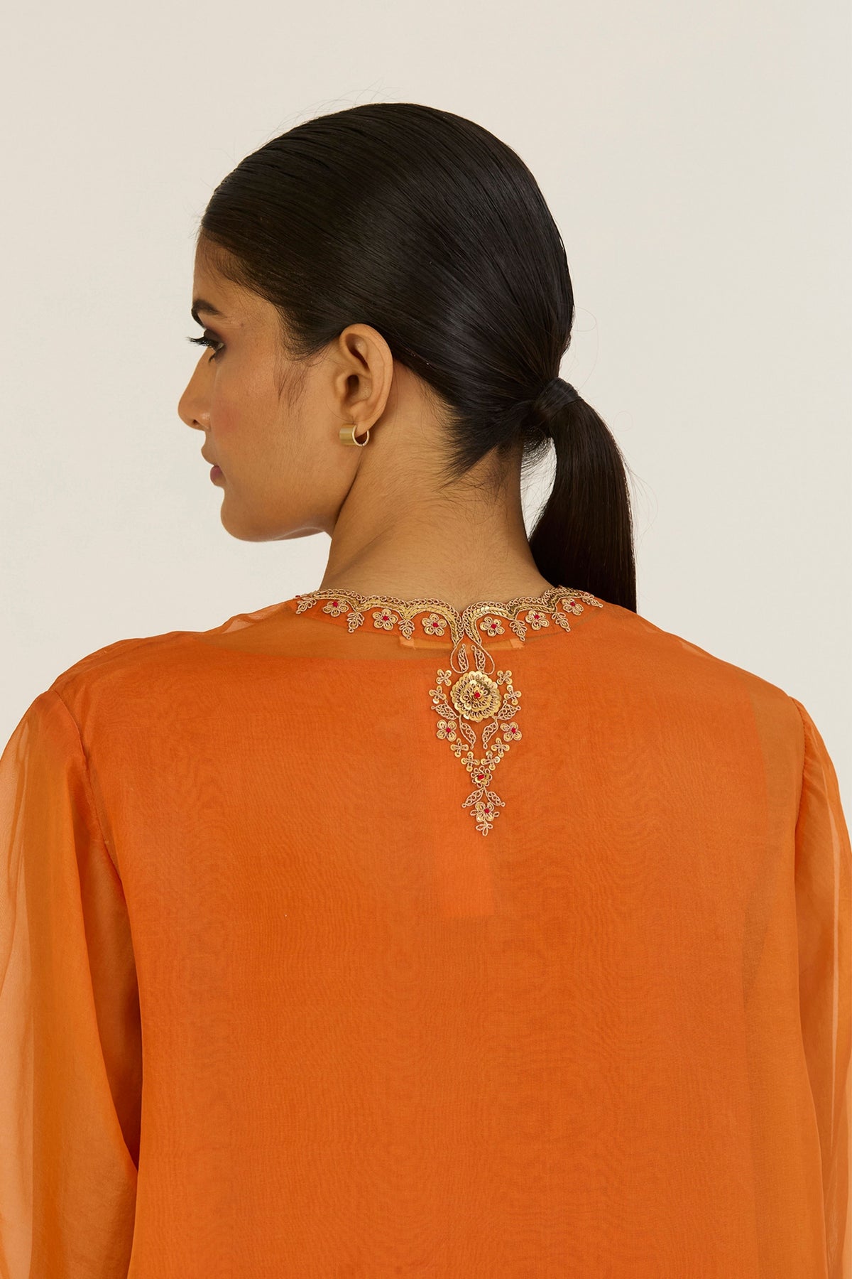 Rysa Orange Kurta &amp; Pants