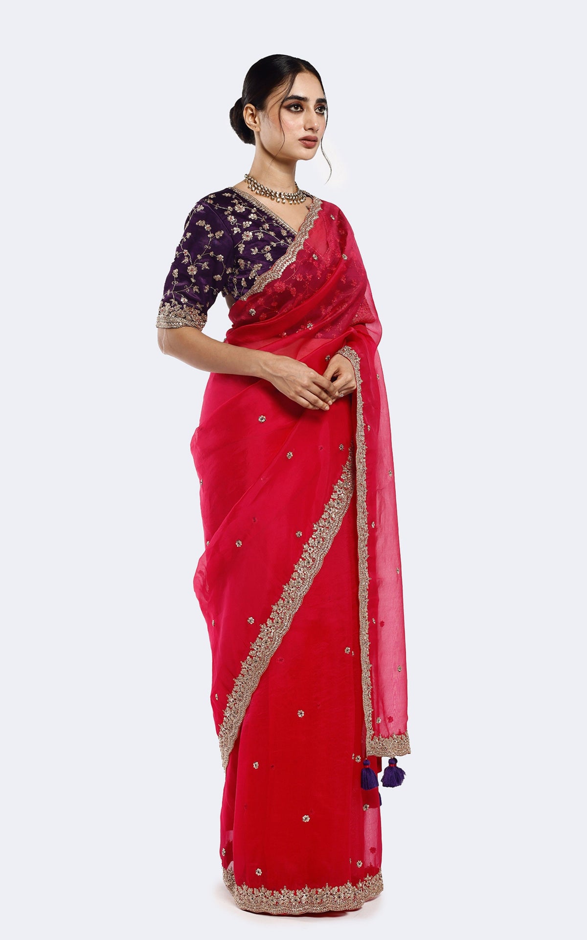 Resham Organza saree