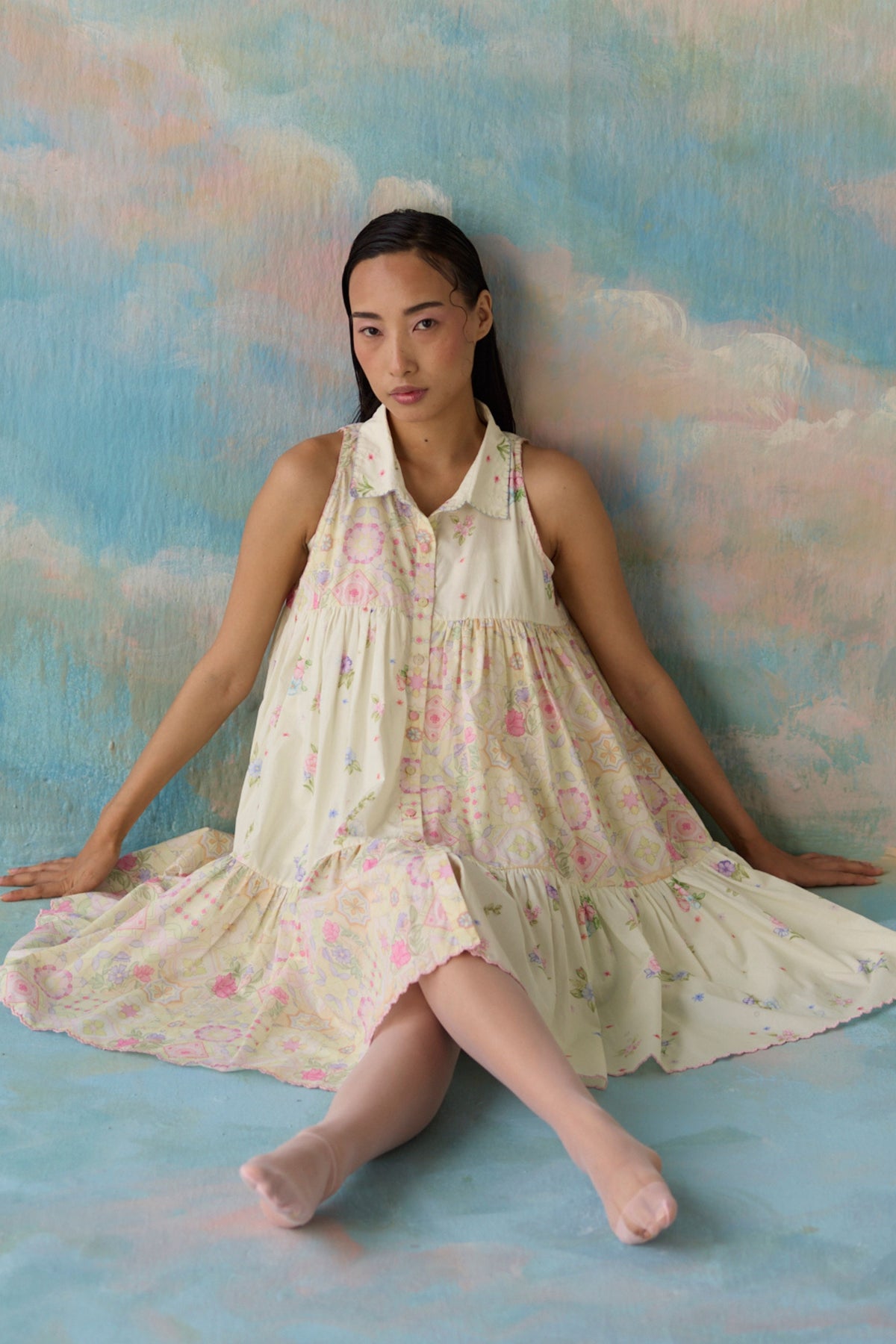 Cloud Floral Dress