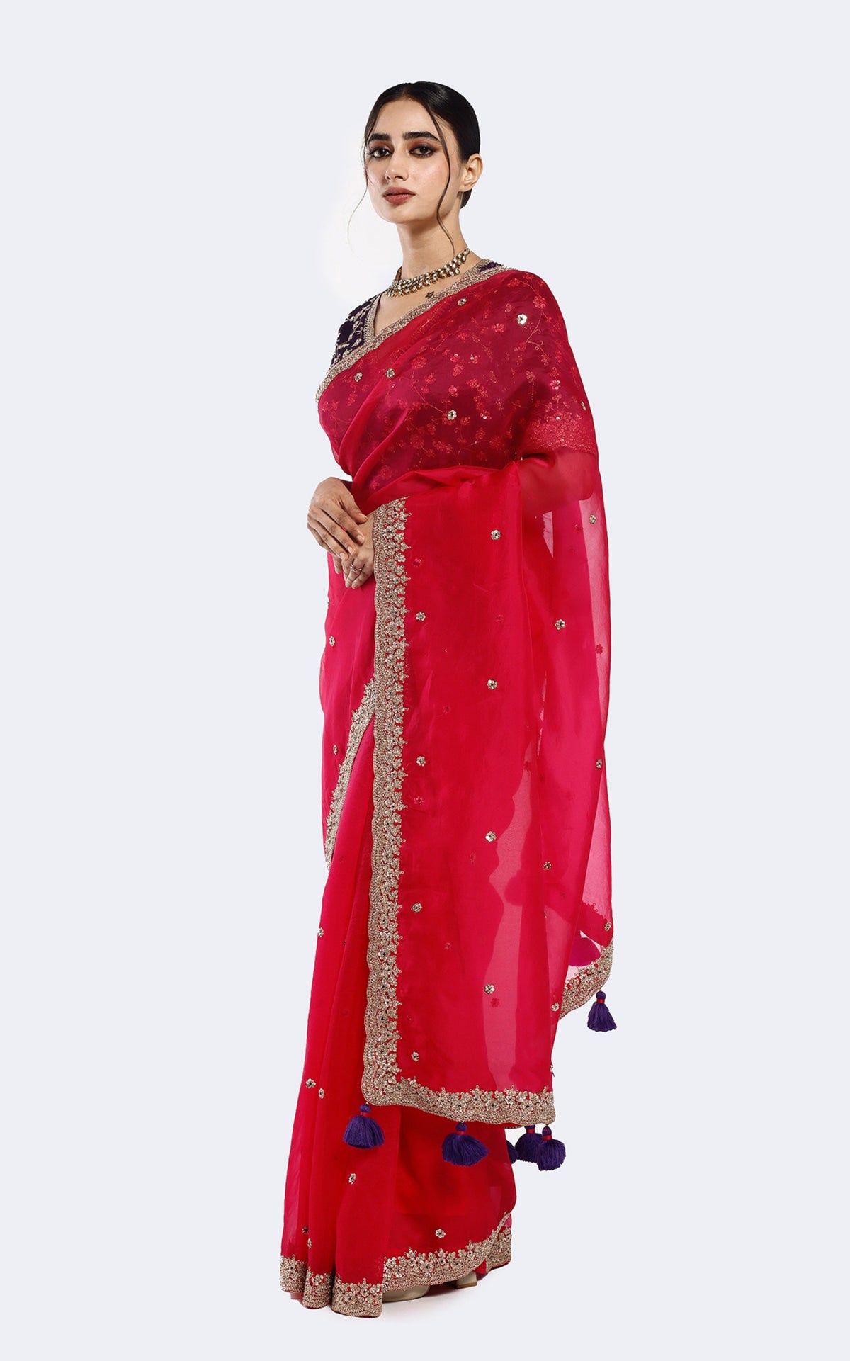 Resham Organza saree