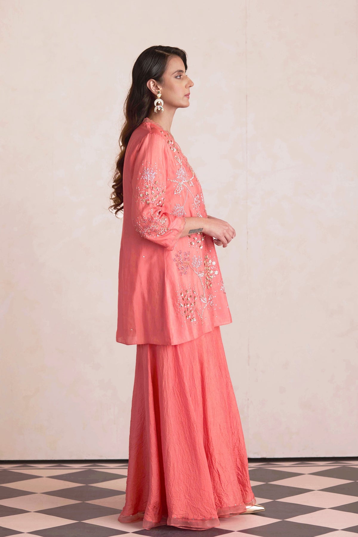 Flamingo Sharara Set