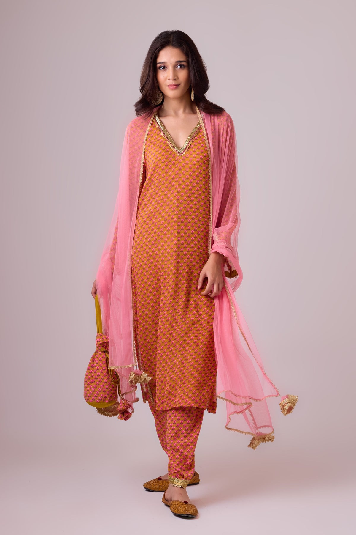 Mitha Pink  Kurti Set