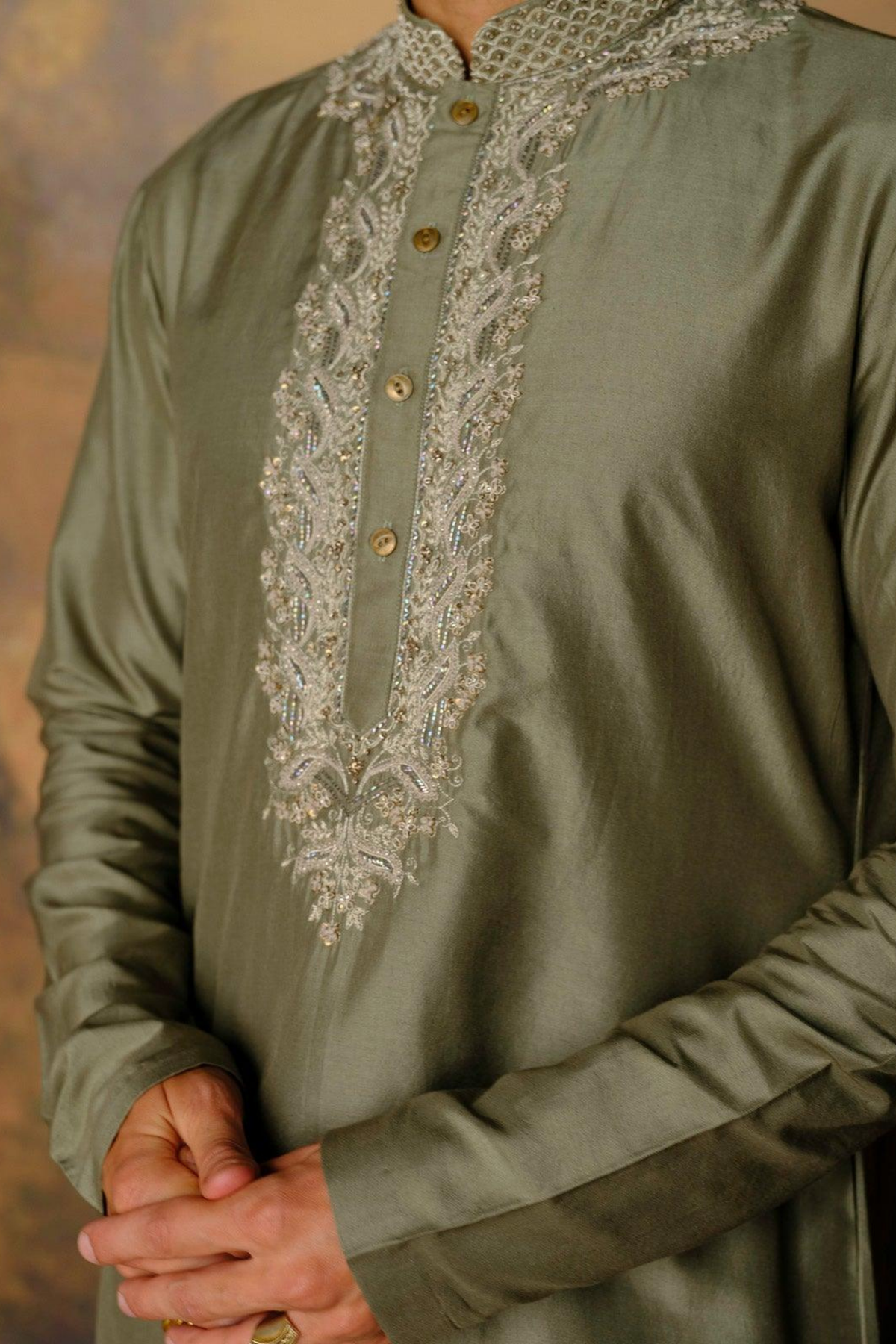 Kurta With Beige Chudidar