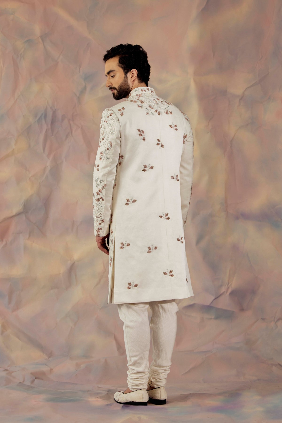 Ivory In Malaga Sherwani Set