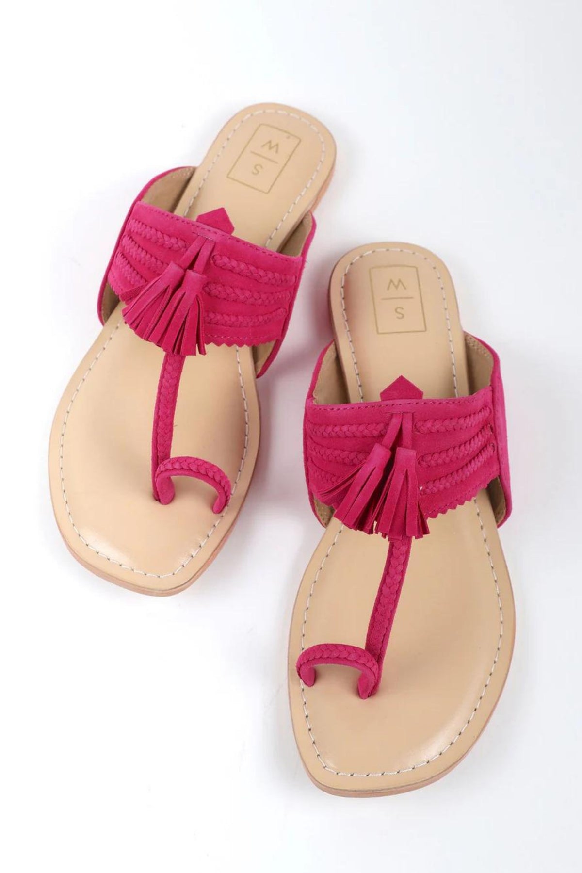 Fushsia Kolhapuri Sandals